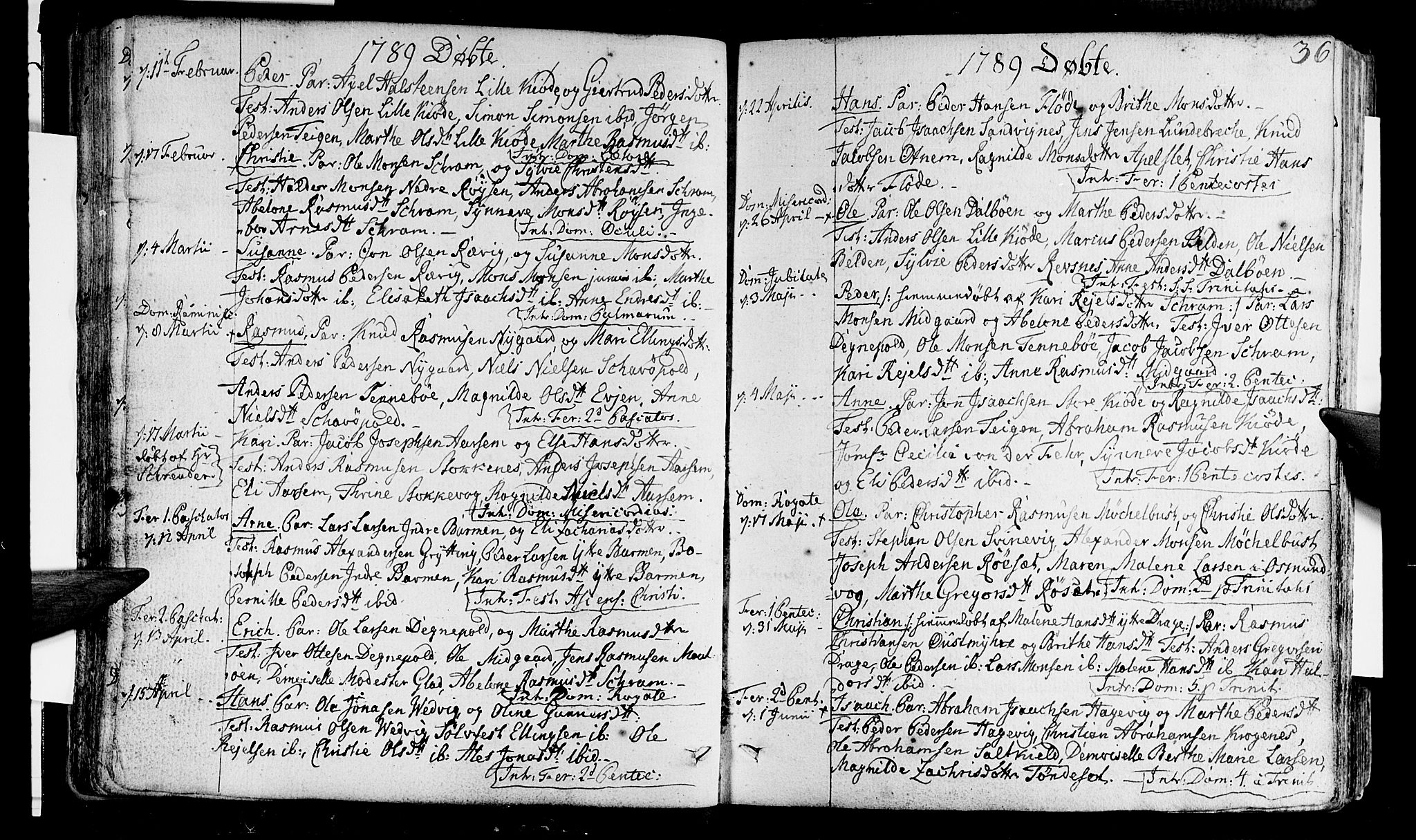 Selje sokneprestembete, AV/SAB-A-99938/H/Ha/Haa/Haaa: Parish register (official) no. A 6, 1782-1806, p. 36