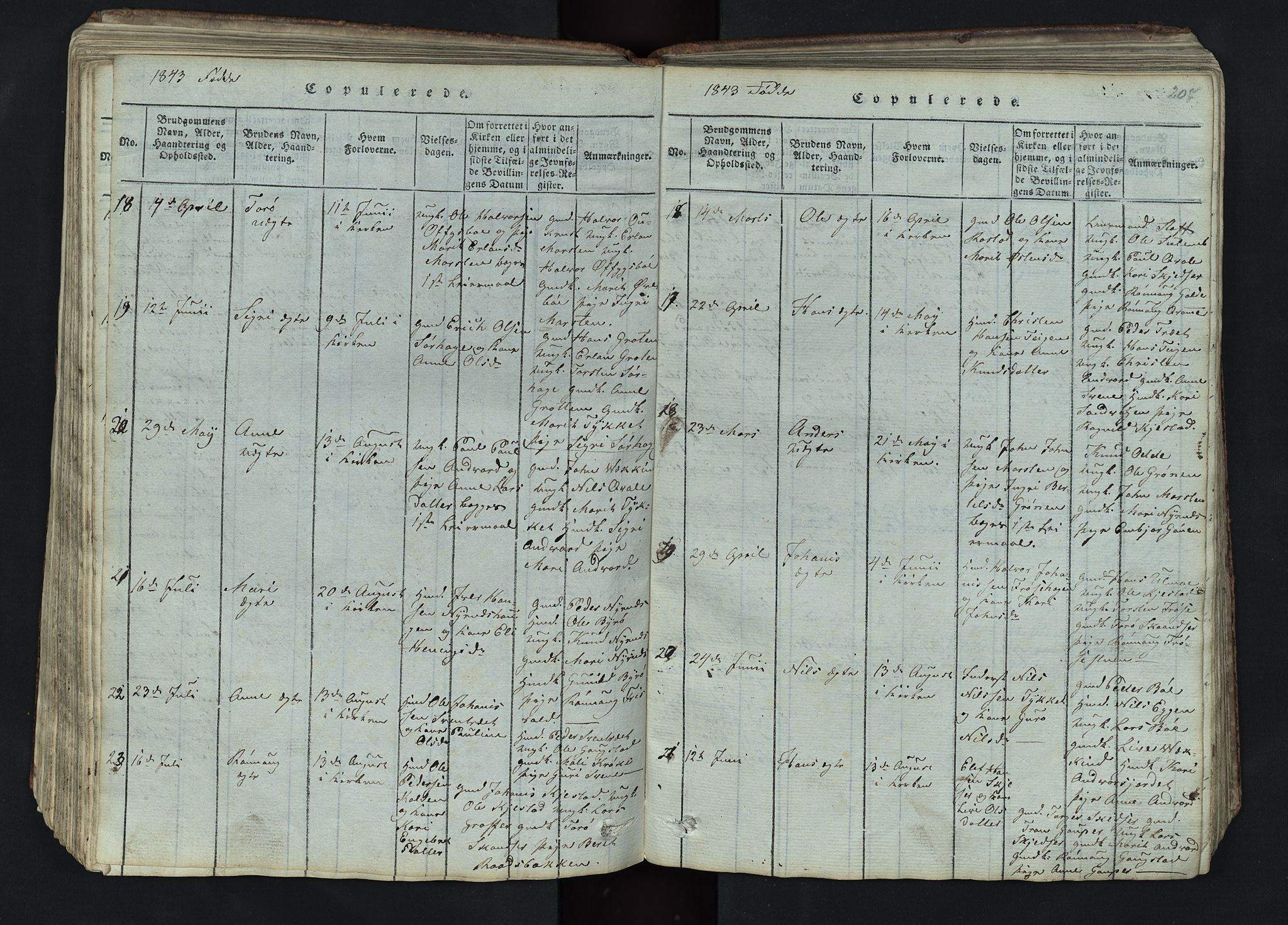 Lom prestekontor, AV/SAH-PREST-070/L/L0002: Parish register (copy) no. 2, 1815-1844, p. 207