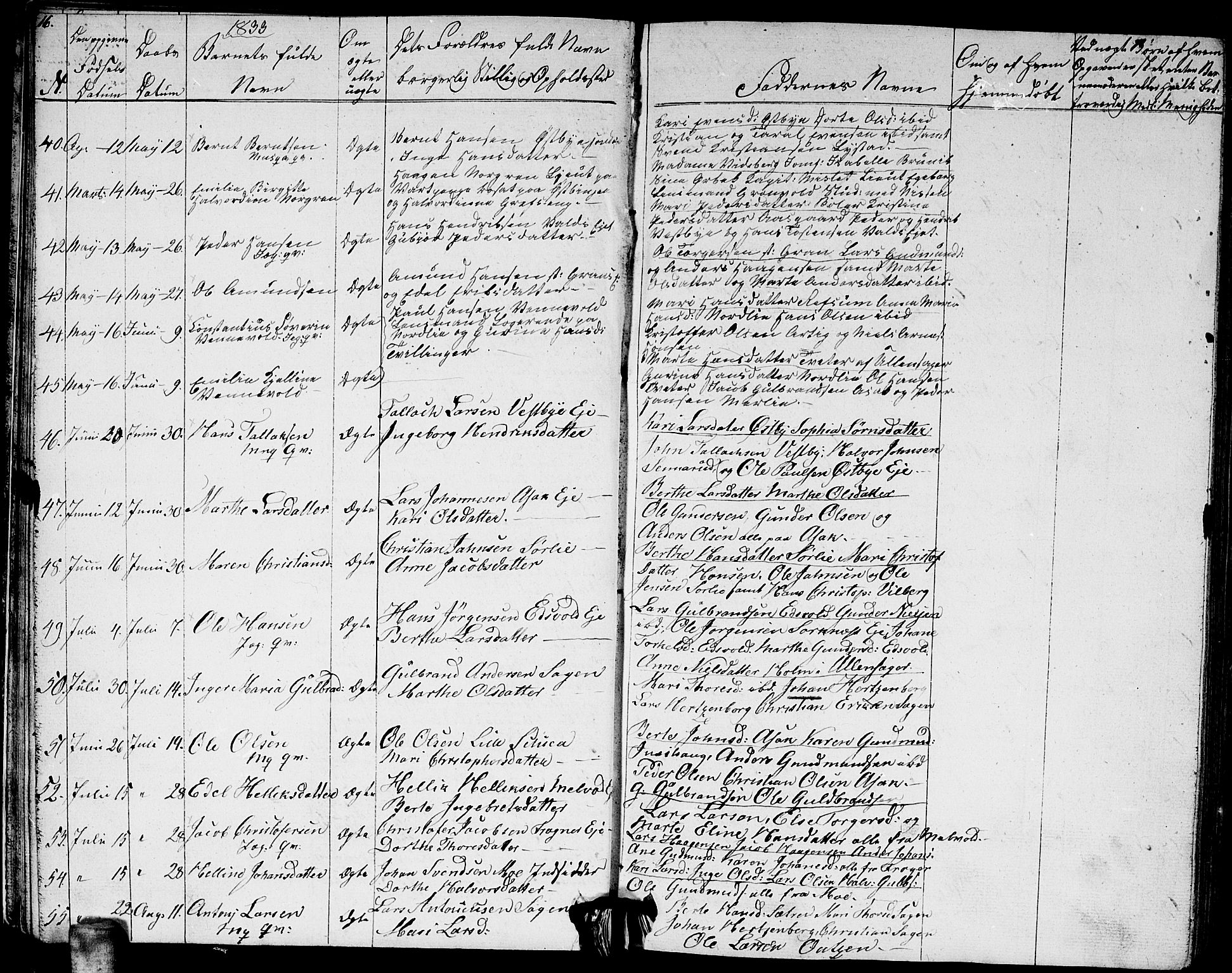 Sørum prestekontor Kirkebøker, AV/SAO-A-10303/G/Ga/L0002: Parish register (copy) no. I 2, 1829-1845, p. 16