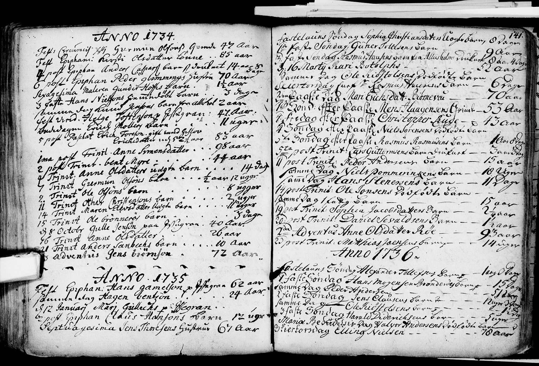 Glemmen prestekontor Kirkebøker, AV/SAO-A-10908/F/Fa/L0001: Parish register (official) no. 1, 1733-1759, p. 141