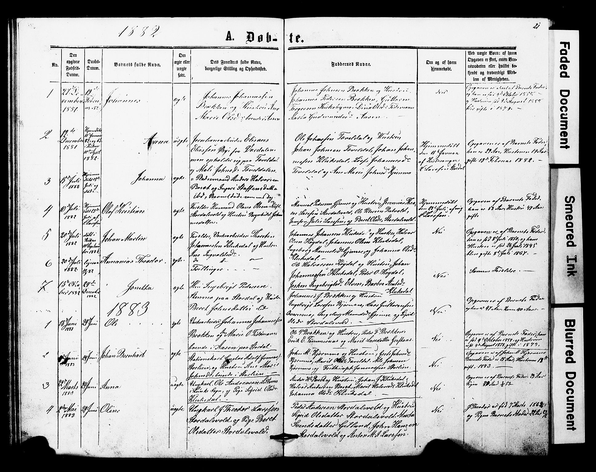 Ministerialprotokoller, klokkerbøker og fødselsregistre - Nord-Trøndelag, SAT/A-1458/707/L0052: Parish register (copy) no. 707C01, 1864-1897, p. 21