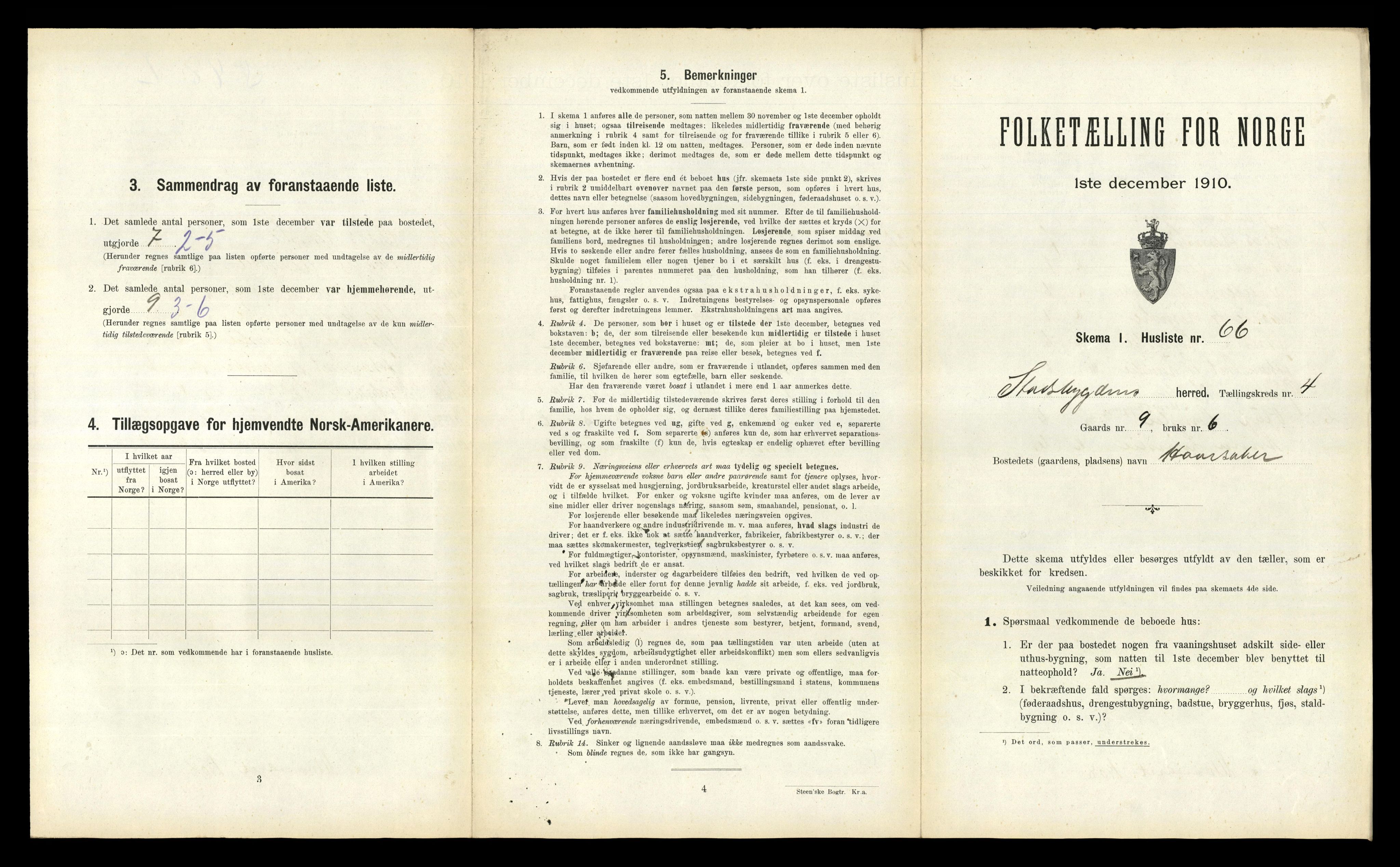 RA, 1910 census for Stadsbygd, 1910, p. 379