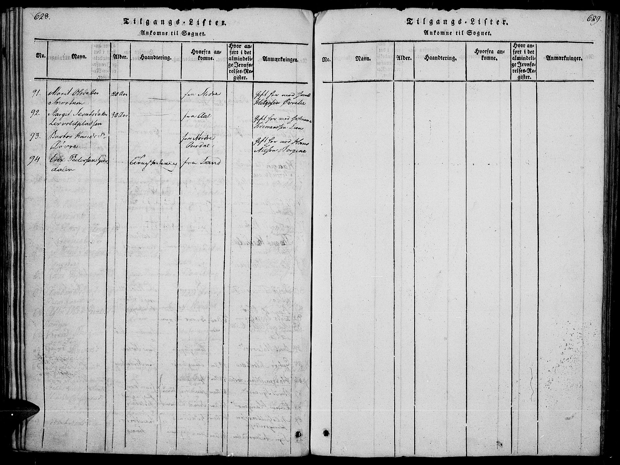 Sør-Aurdal prestekontor, AV/SAH-PREST-128/H/Ha/Haa/L0002: Parish register (official) no. 2, 1815-1840, p. 628-629