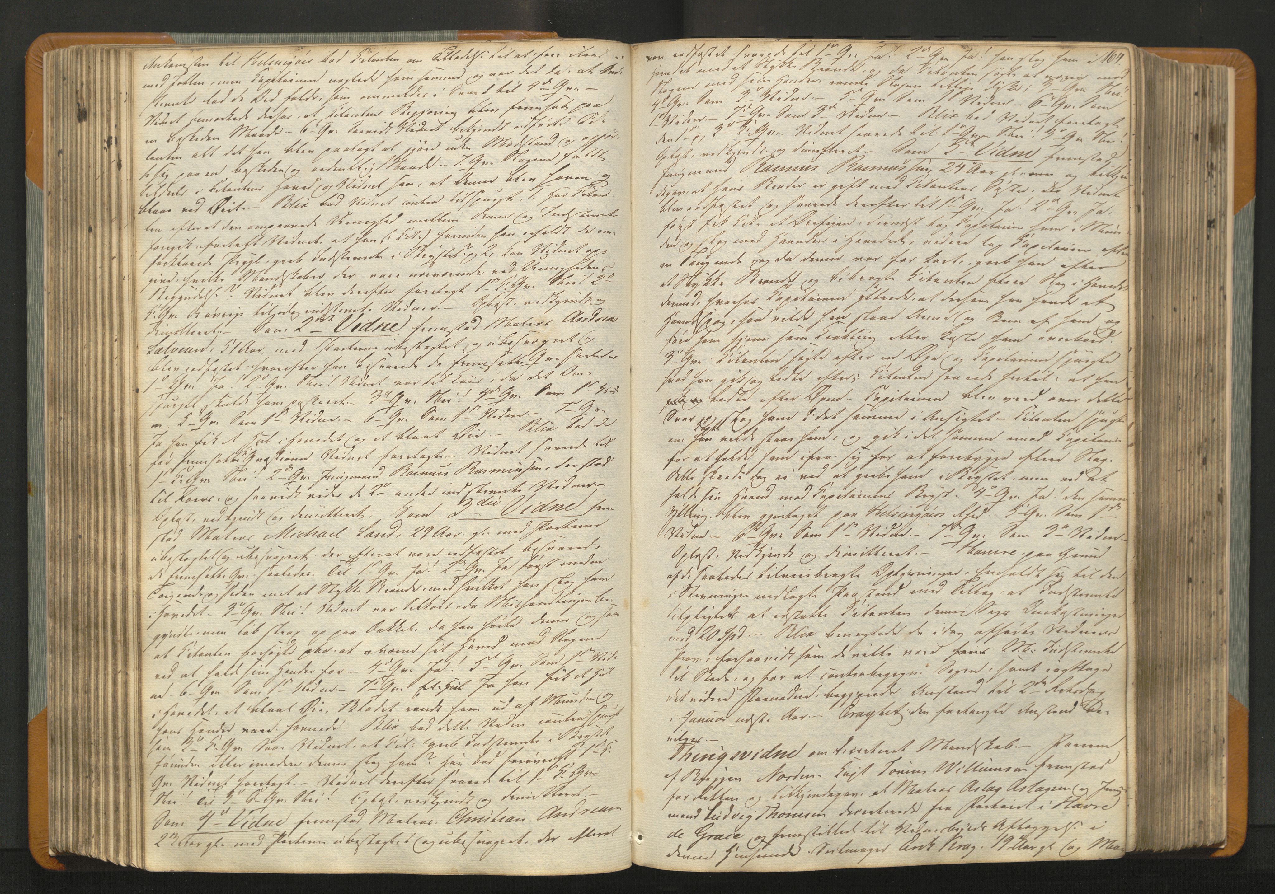 Stavanger byfogd, AV/SAST-A-101408/001/3/30/30BA/L0053: Bytingprotkoll, 1834-1838, p. 163b-164a