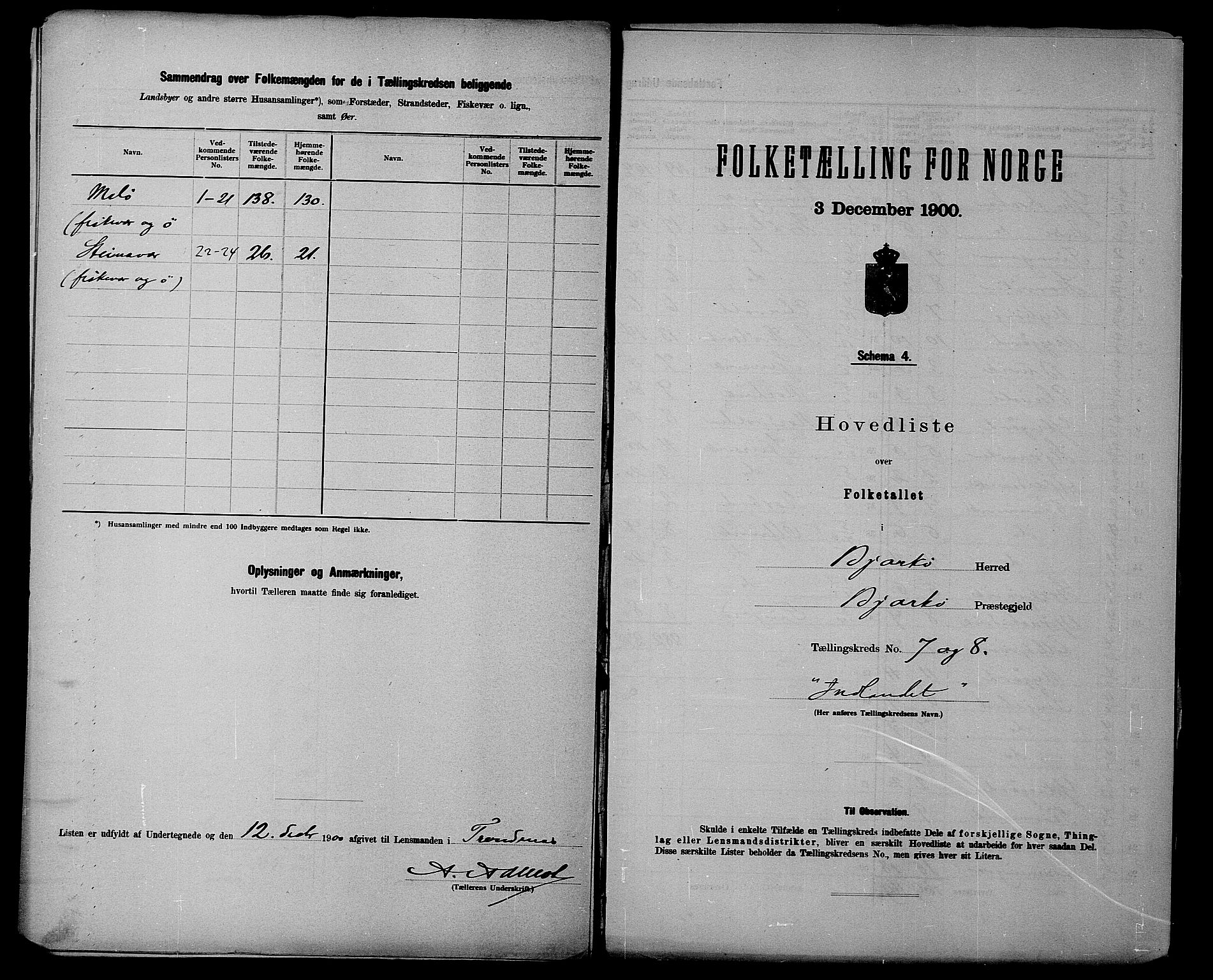 SATØ, 1900 census for Bjarkøy, 1900, p. 16