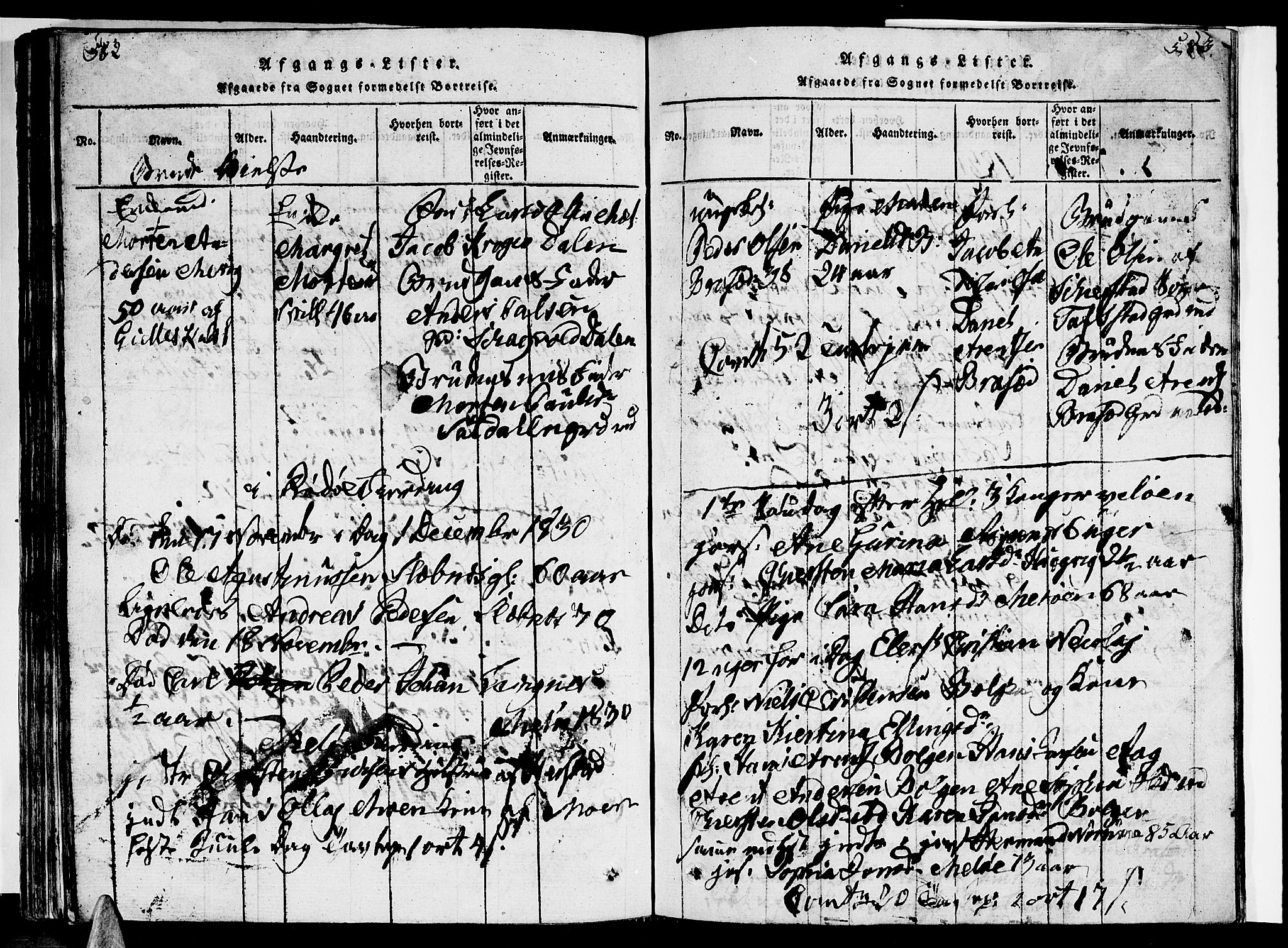 Ministerialprotokoller, klokkerbøker og fødselsregistre - Nordland, SAT/A-1459/841/L0616: Parish register (copy) no. 841C01 /1, 1820-1832, p. 582-583