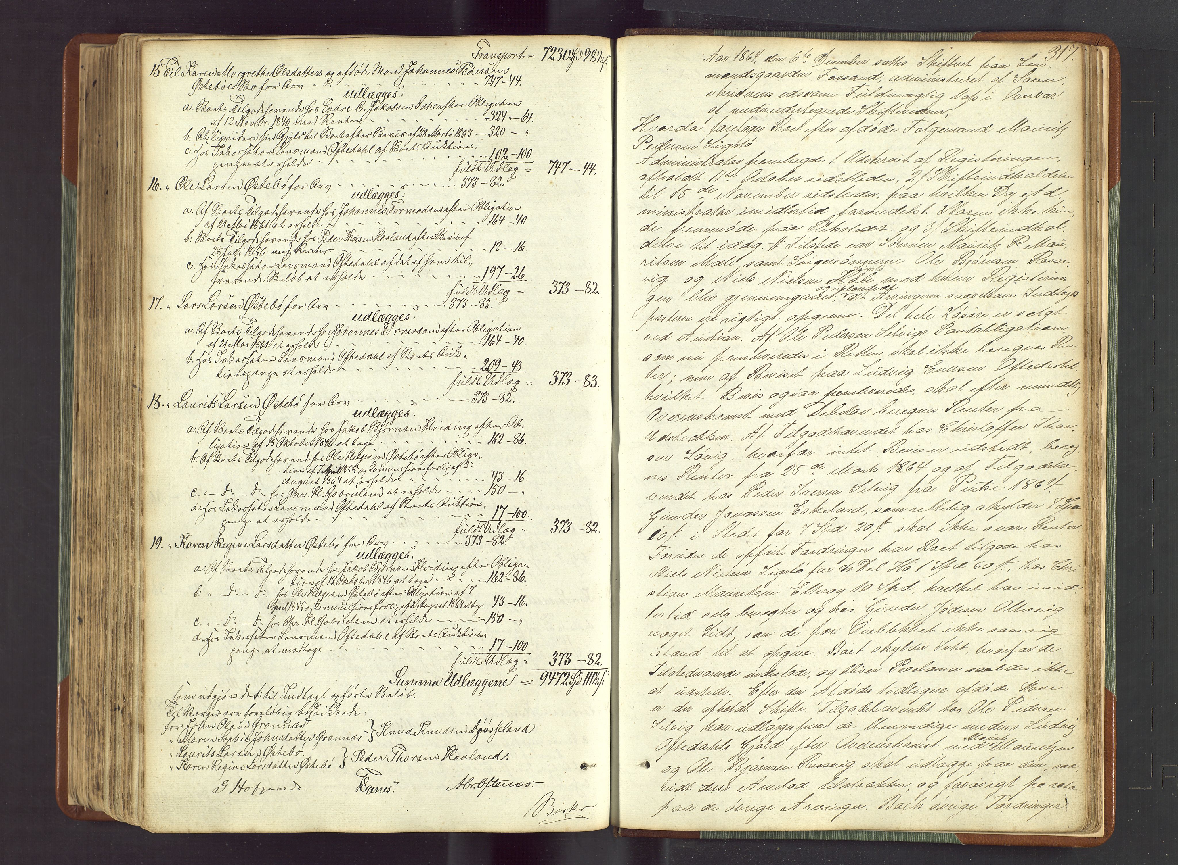 Ryfylke tingrett, AV/SAST-A-100055/001/IV/IVF/L0012a: Skifteforhandlingsprotokoll D1 Høle og Rennesøy, 1847-1880, p. 317