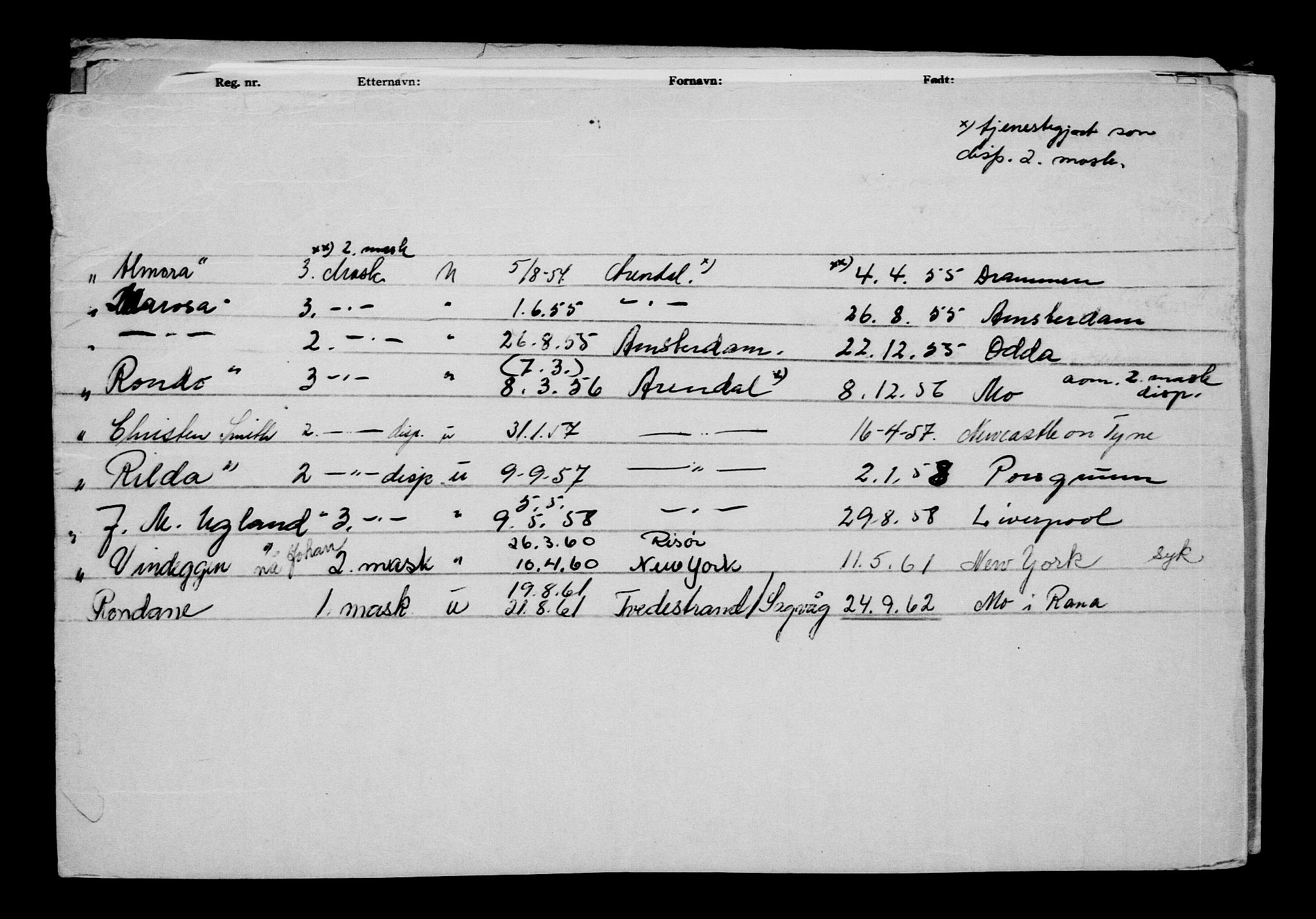 Direktoratet for sjømenn, RA/S-3545/G/Gb/L0055: Hovedkort, 1904, p. 140