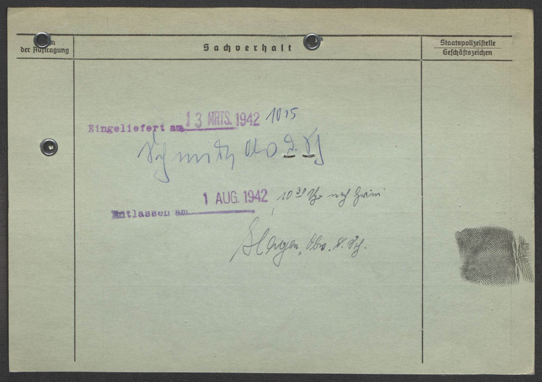 Befehlshaber der Sicherheitspolizei und des SD, AV/RA-RAFA-5969/E/Ea/Eaa/L0003: Register over norske fanger i Møllergata 19: Eng-Hag, 1940-1945, p. 1331