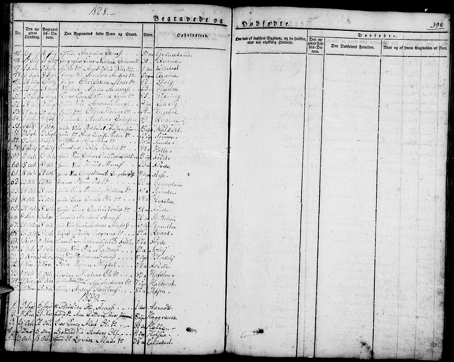 Førde sokneprestembete, SAB/A-79901/H/Haa/Haaa/L0006: Parish register (official) no. A 6, 1821-1842, p. 398