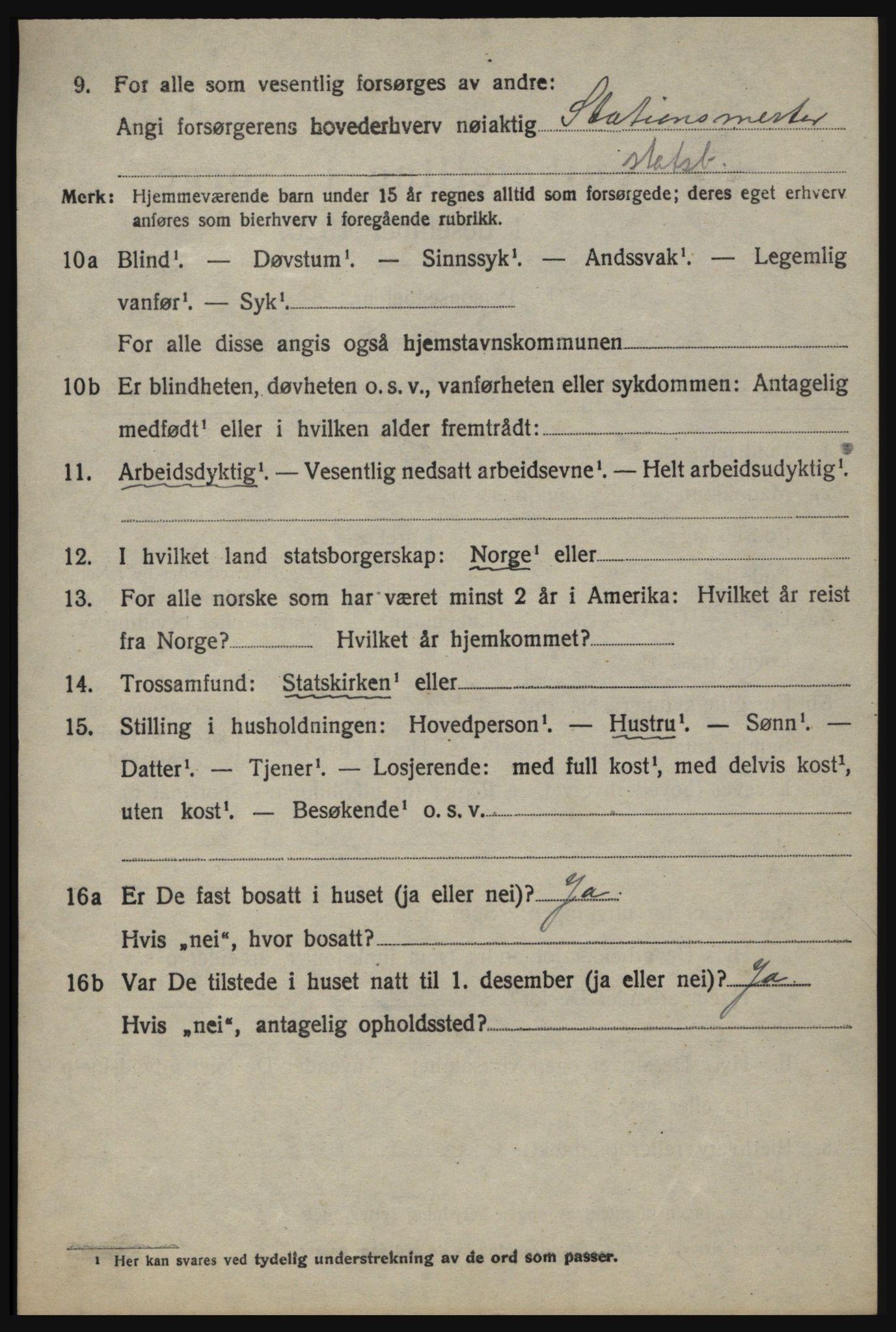 SAO, 1920 census for Idd, 1920, p. 2315