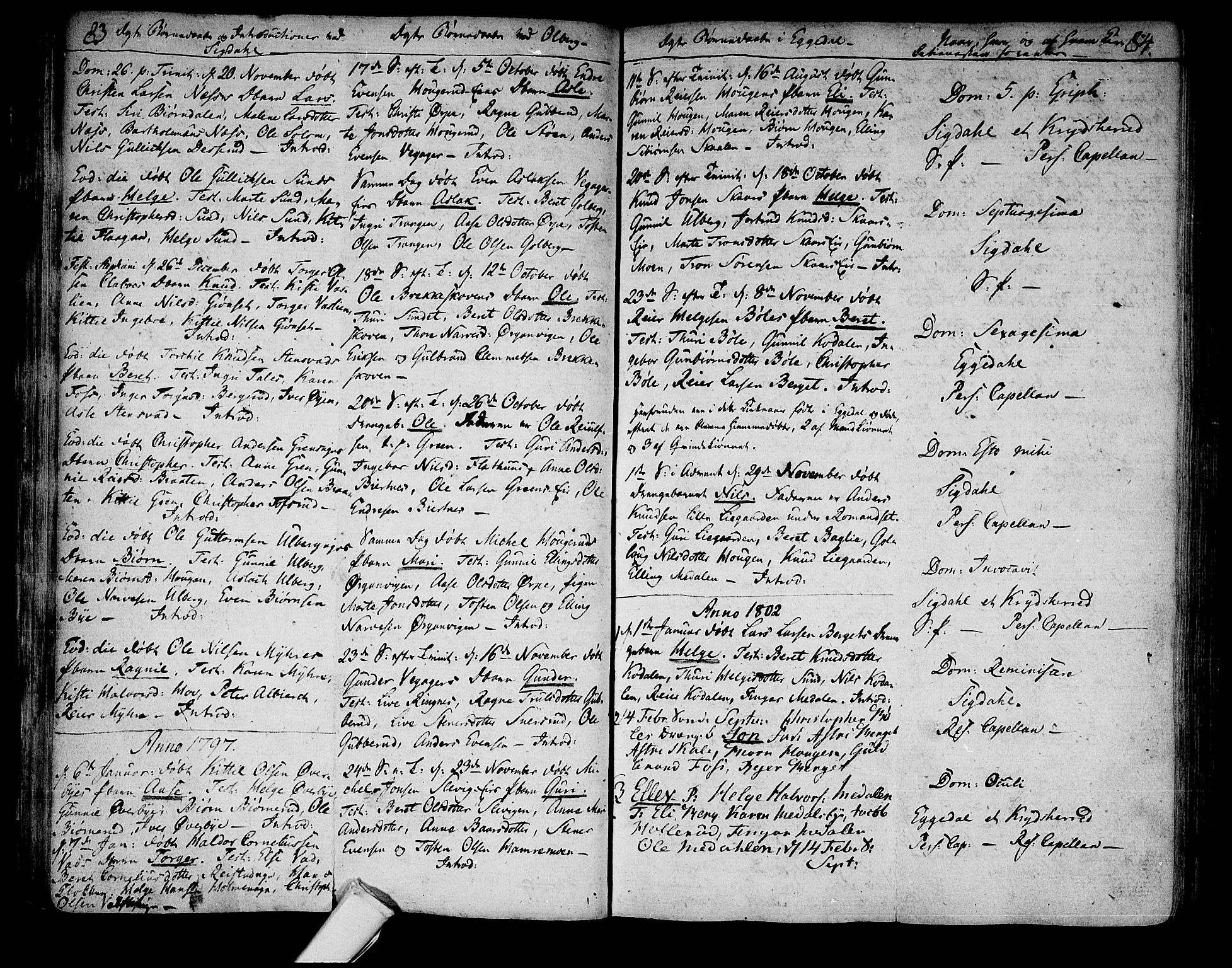 Sigdal kirkebøker, SAKO/A-245/F/Fa/L0003: Parish register (official) no. I 3, 1793-1811, p. 83-84
