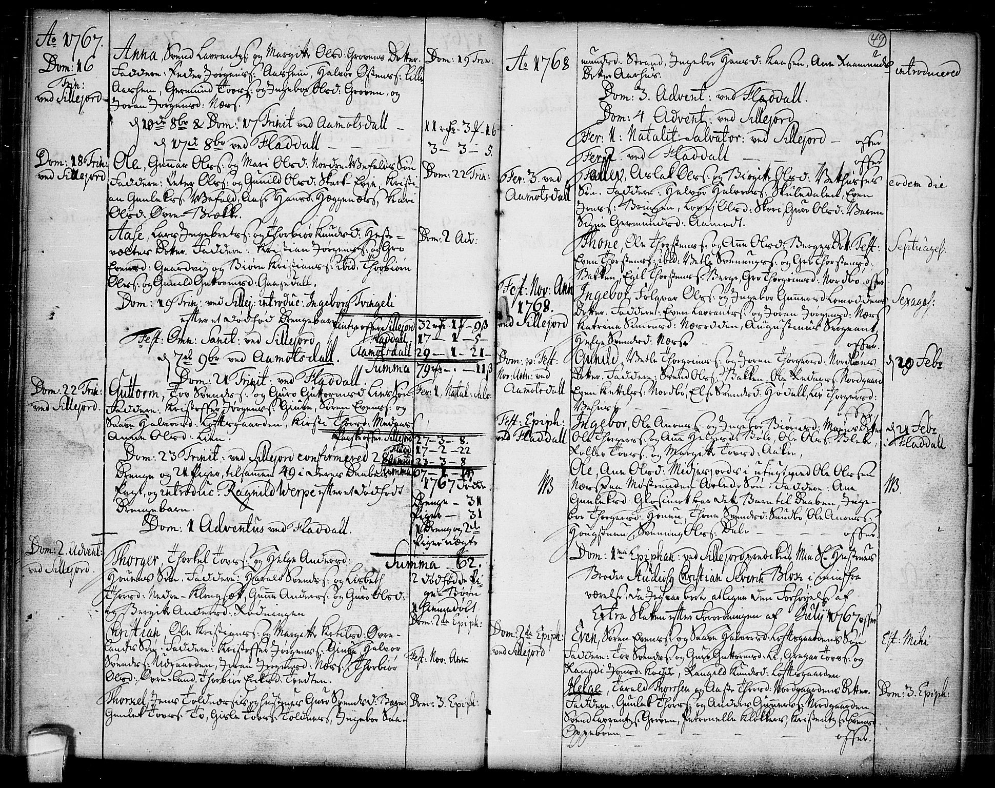 Seljord kirkebøker, SAKO/A-20/F/Fa/L0007: Parish register (official) no. I 7, 1755-1800, p. 49