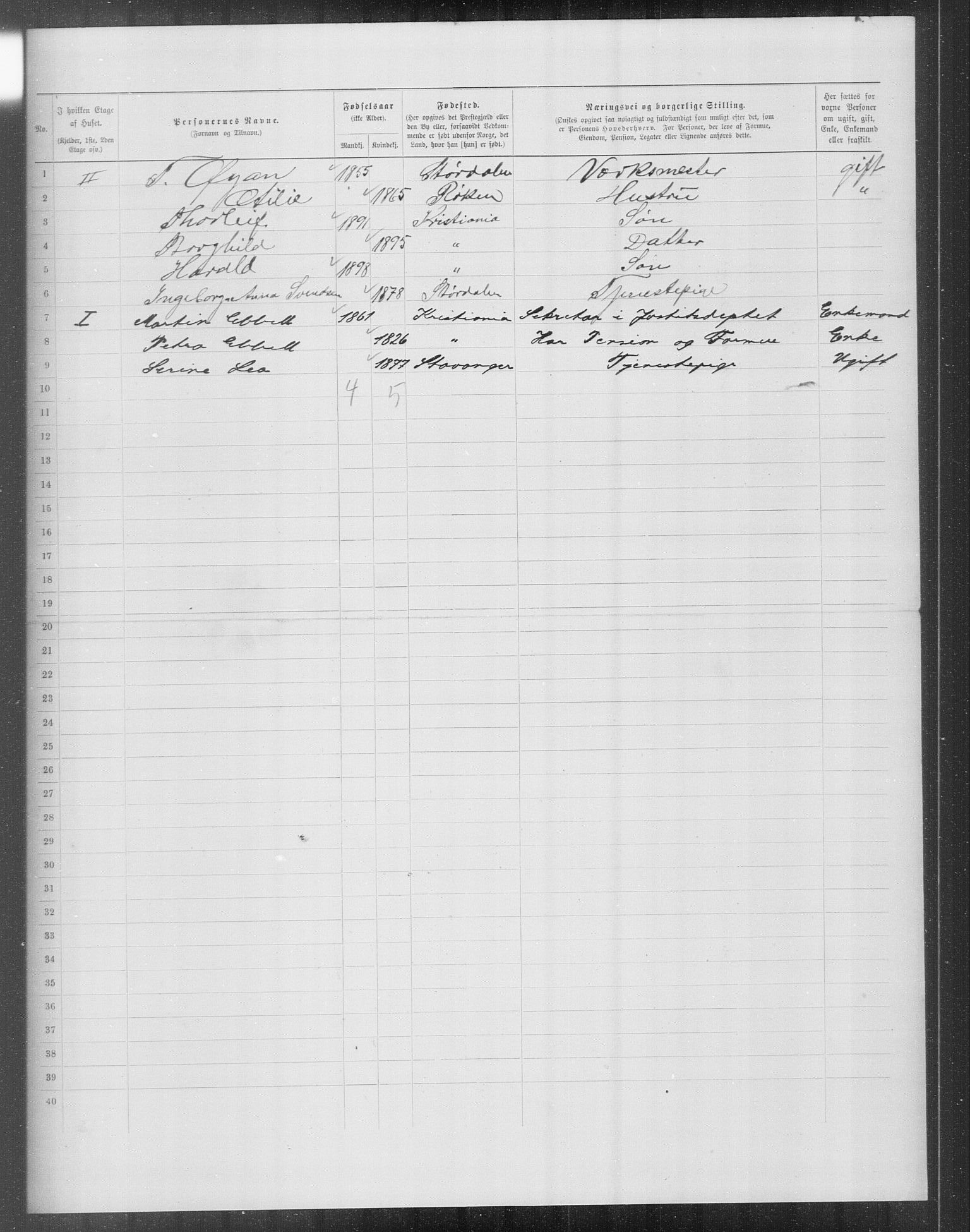 OBA, Municipal Census 1899 for Kristiania, 1899, p. 14447