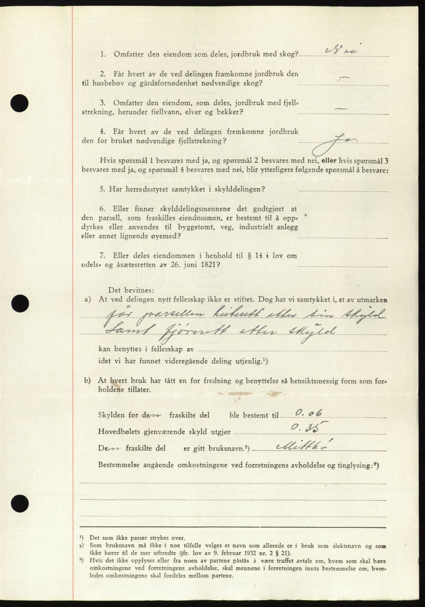 Søre Sunnmøre sorenskriveri, AV/SAT-A-4122/1/2/2C/L0081: Mortgage book no. 7A, 1947-1948, Diary no: : 1620/1947