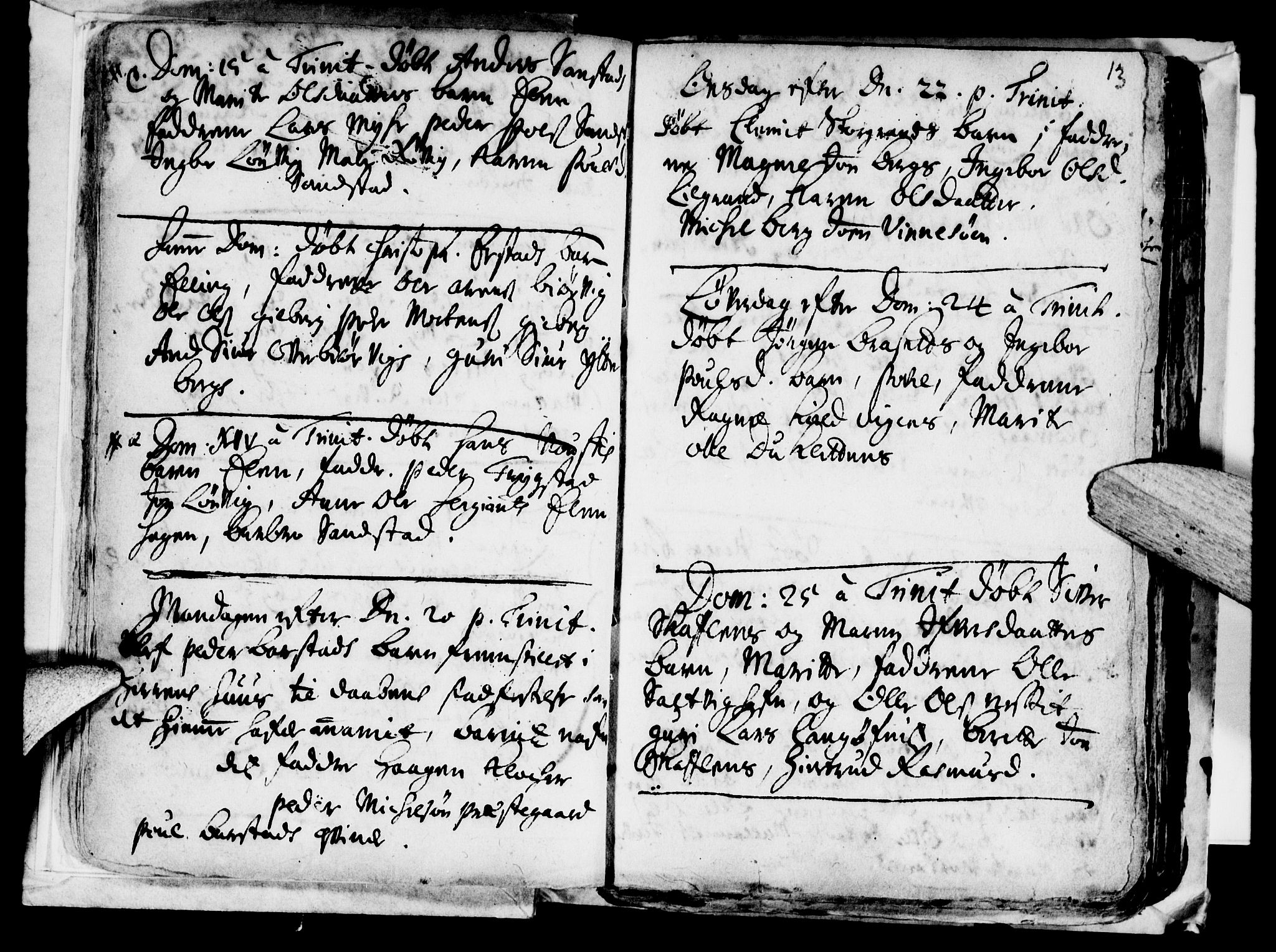 Ministerialprotokoller, klokkerbøker og fødselsregistre - Nord-Trøndelag, SAT/A-1458/722/L0214: Parish register (official) no. 722A01, 1692-1718, p. 13