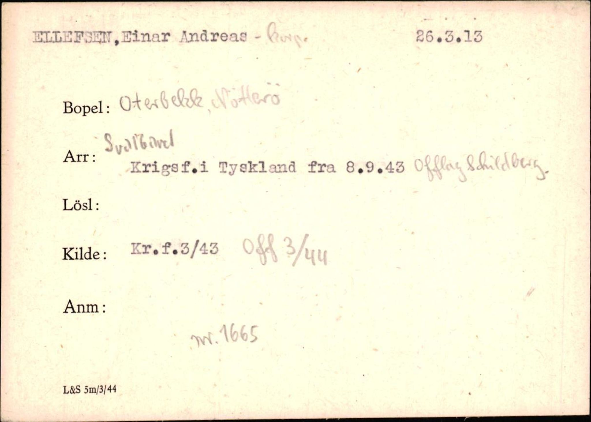 Forsvaret, Forsvarets krigshistoriske avdeling, AV/RA-RAFA-2017/Y/Yf/L0200: II-C-11-2102  -  Norske krigsfanger i Tyskland, 1940-1945, p. 216