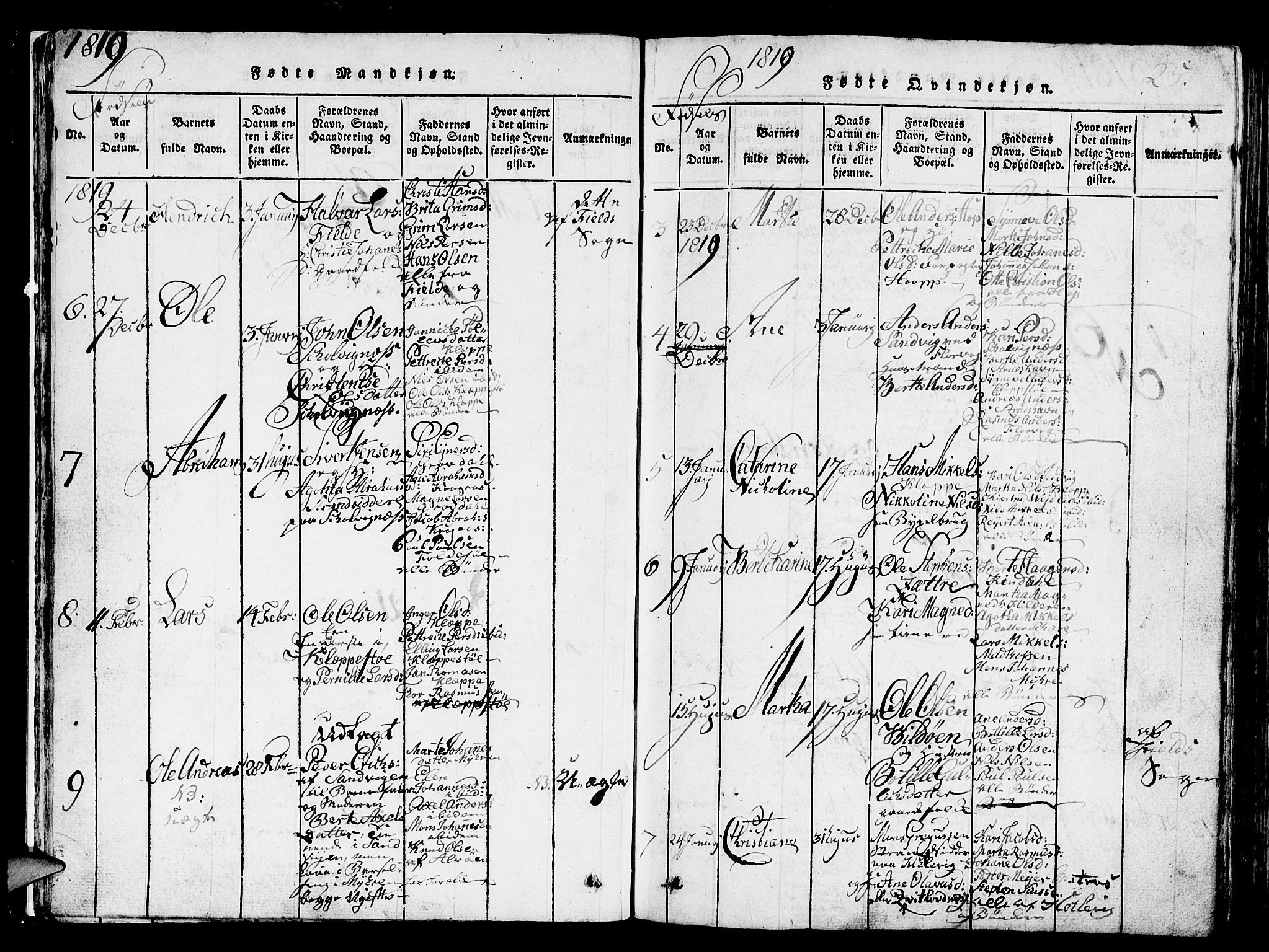 Askøy Sokneprestembete, SAB/A-74101/H/Ha/Hab/Haba/L0002: Parish register (copy) no. A 2, 1815-1846, p. 25