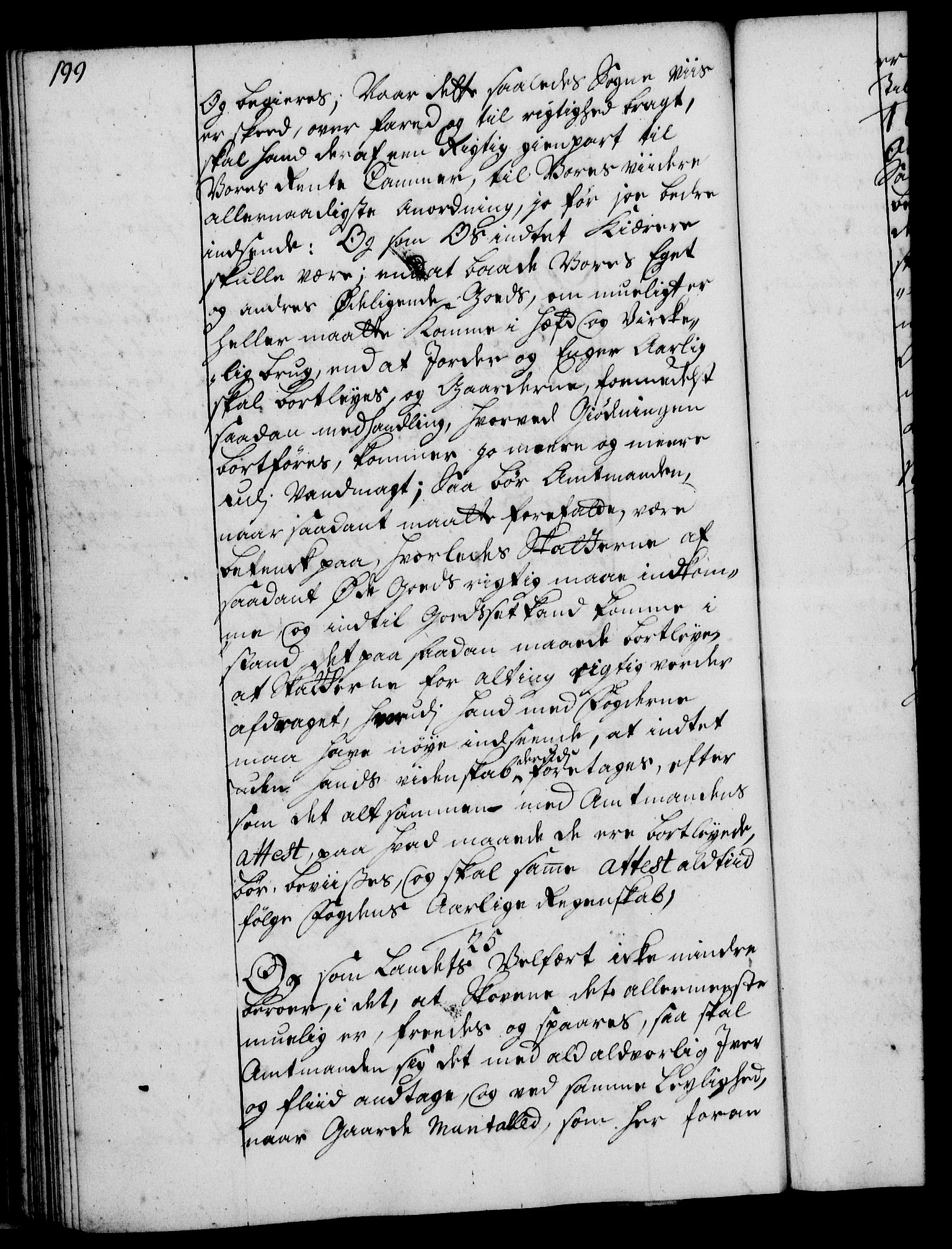 Rentekammeret, Kammerkanselliet, RA/EA-3111/G/Gg/Ggi/L0002: Norsk instruksjonsprotokoll med register (merket RK 53.35), 1729-1751, p. 199