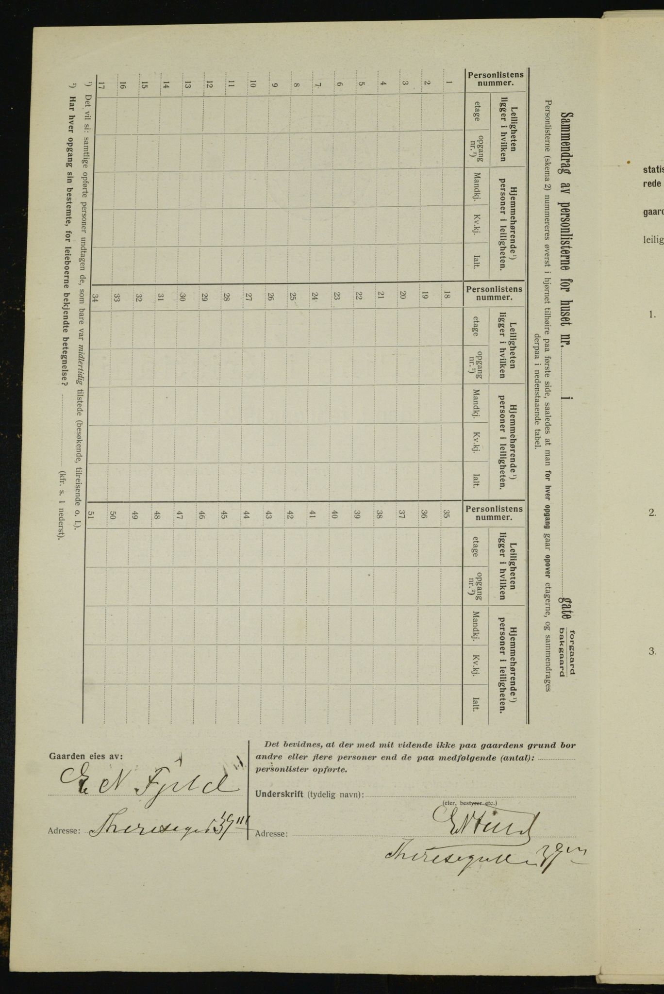 OBA, Municipal Census 1912 for Kristiania, 1912, p. 11248