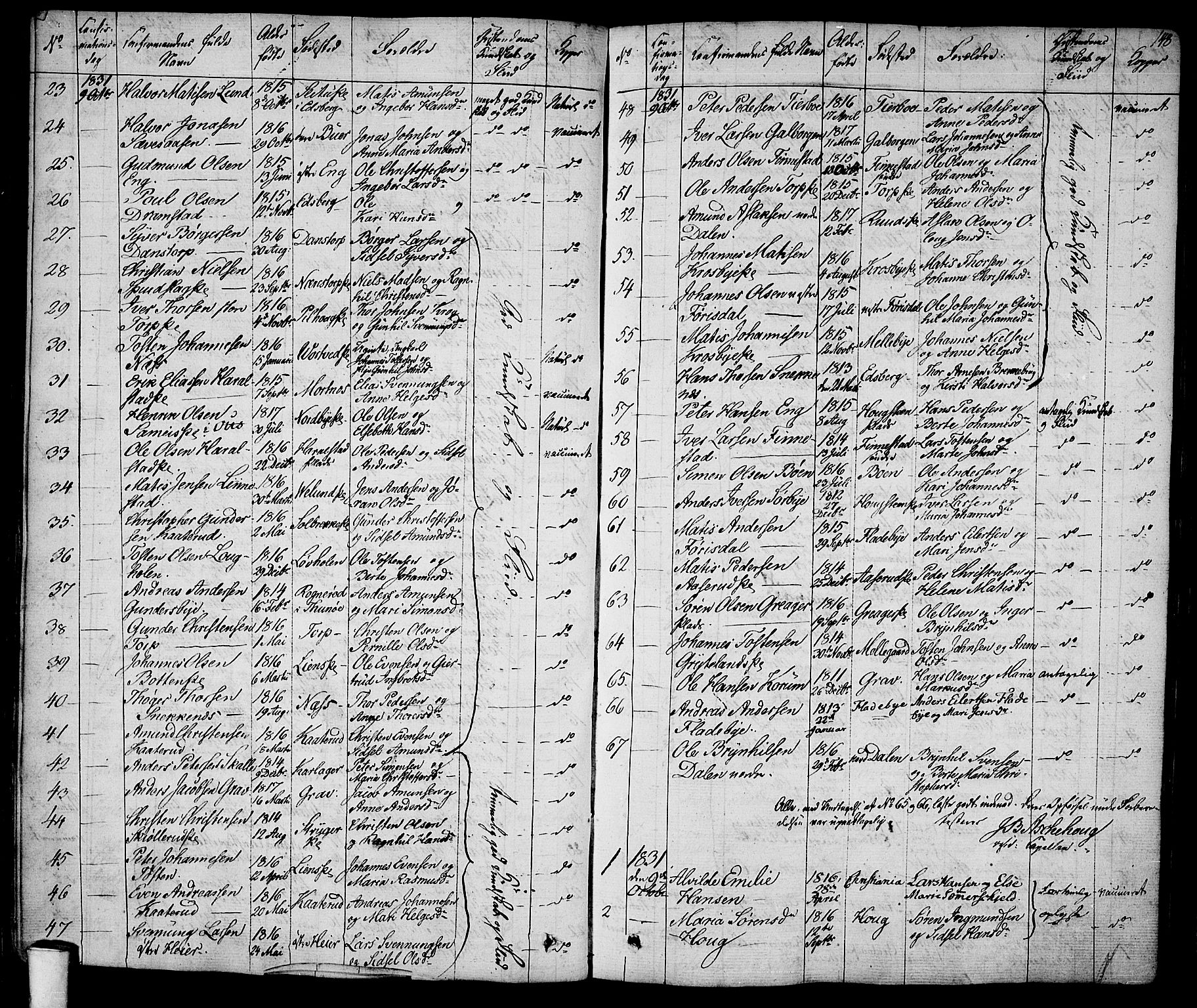 Rakkestad prestekontor Kirkebøker, AV/SAO-A-2008/F/Fa/L0007: Parish register (official) no. I 7, 1825-1841, p. 148