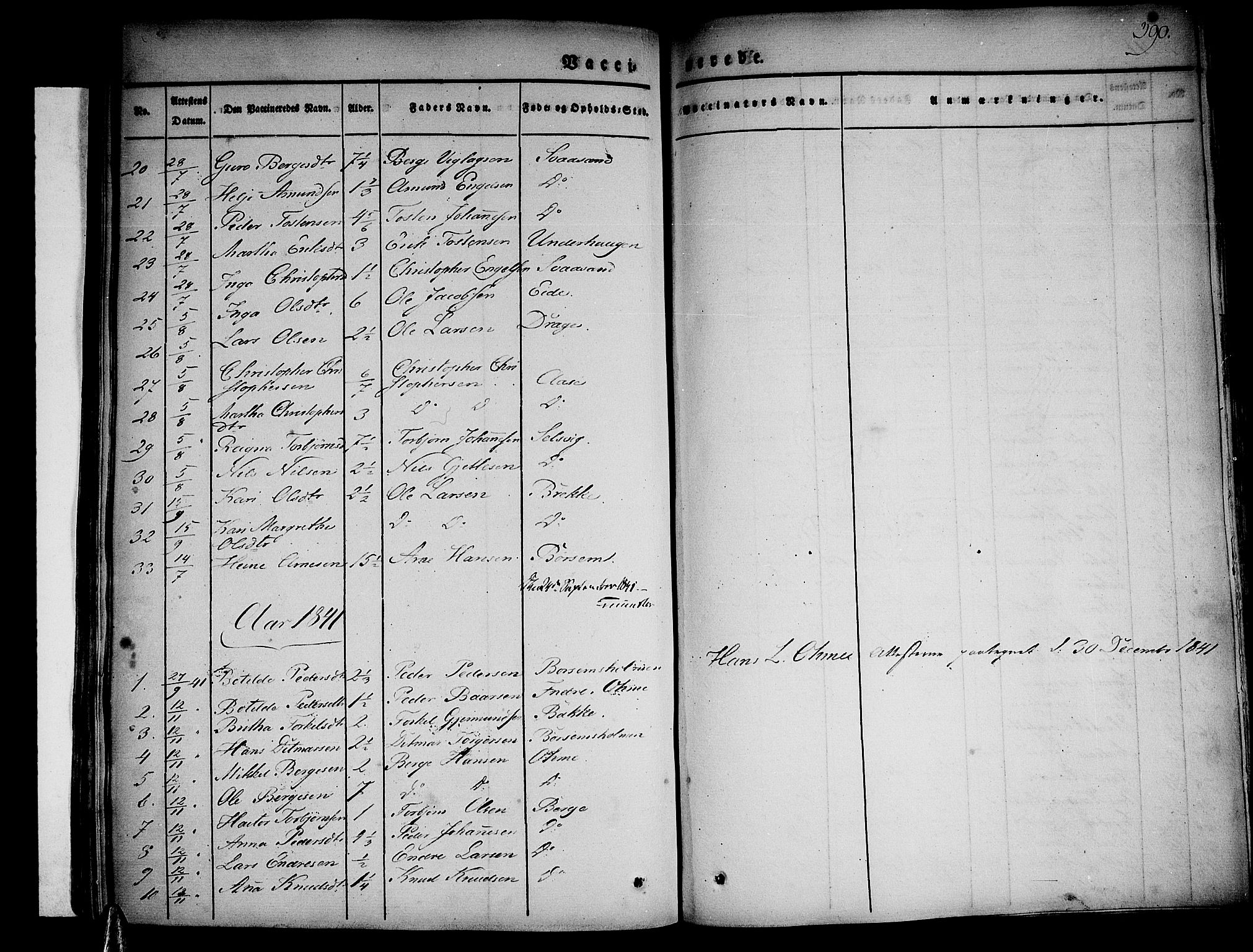 Strandebarm sokneprestembete, AV/SAB-A-78401/H/Haa: Parish register (official) no. A 6, 1826-1843, p. 390