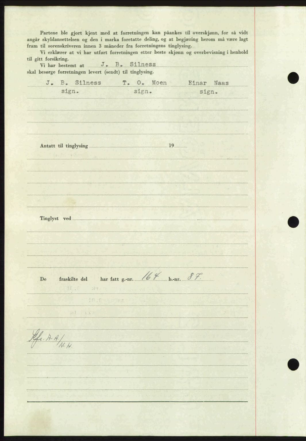 Nordmøre sorenskriveri, AV/SAT-A-4132/1/2/2Ca: Mortgage book no. A102, 1946-1946, Diary no: : 1472/1946