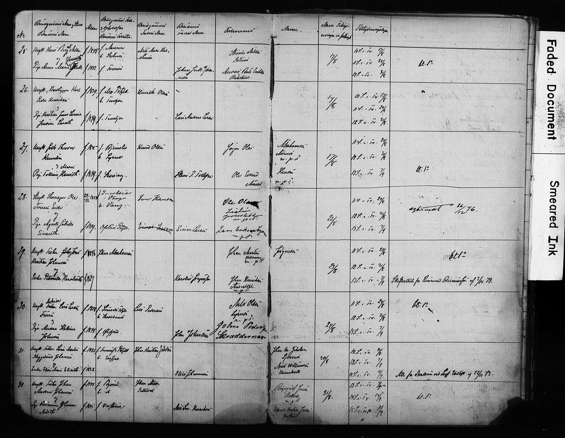 Lenvik sokneprestembete, AV/SATØ-S-1310/I/Ie/L0095: Banns register no. 95, 1868-1890