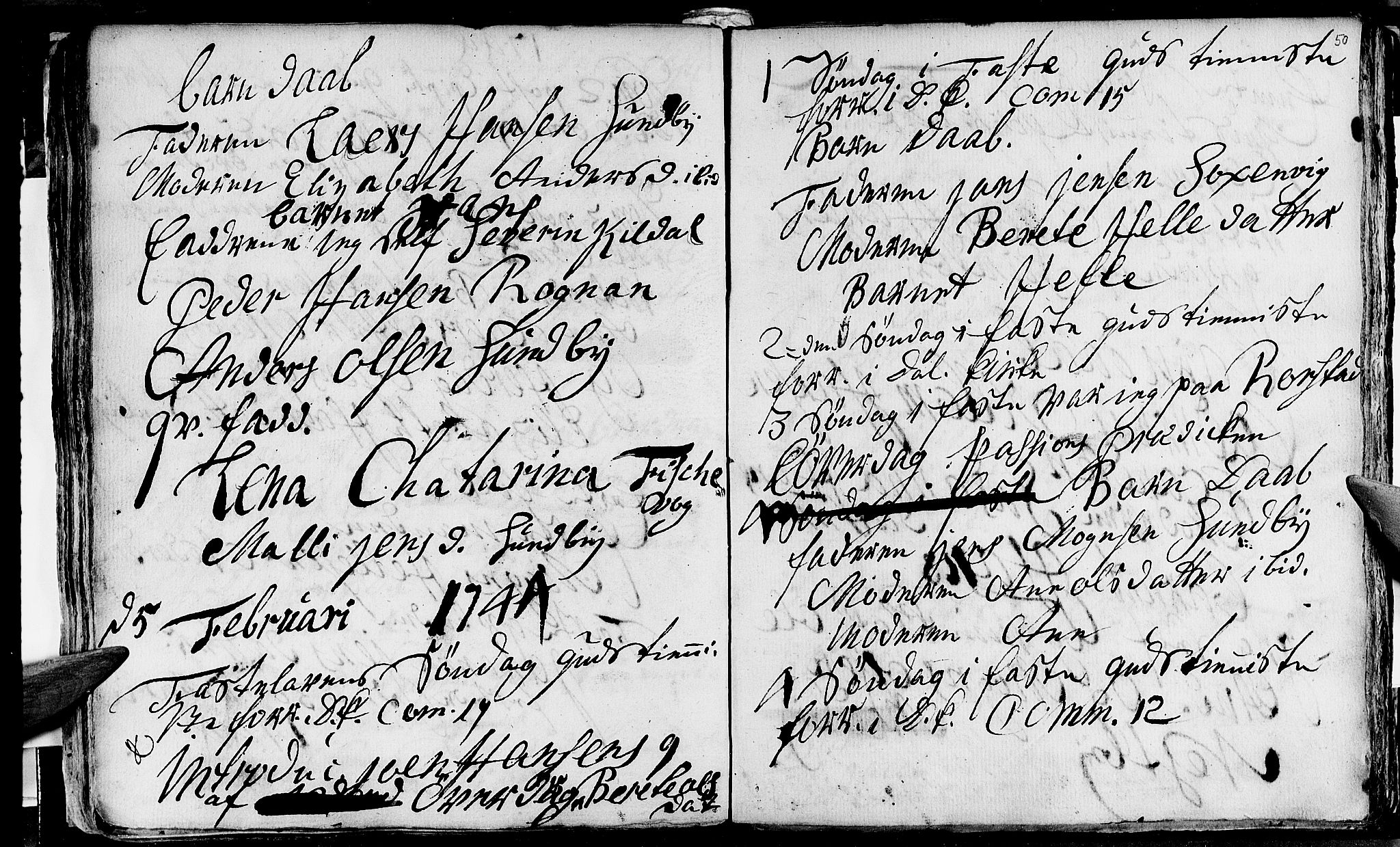 Ministerialprotokoller, klokkerbøker og fødselsregistre - Nordland, AV/SAT-A-1459/847/L0662: Parish register (official) no. 847A02, 1735-1749, p. 50