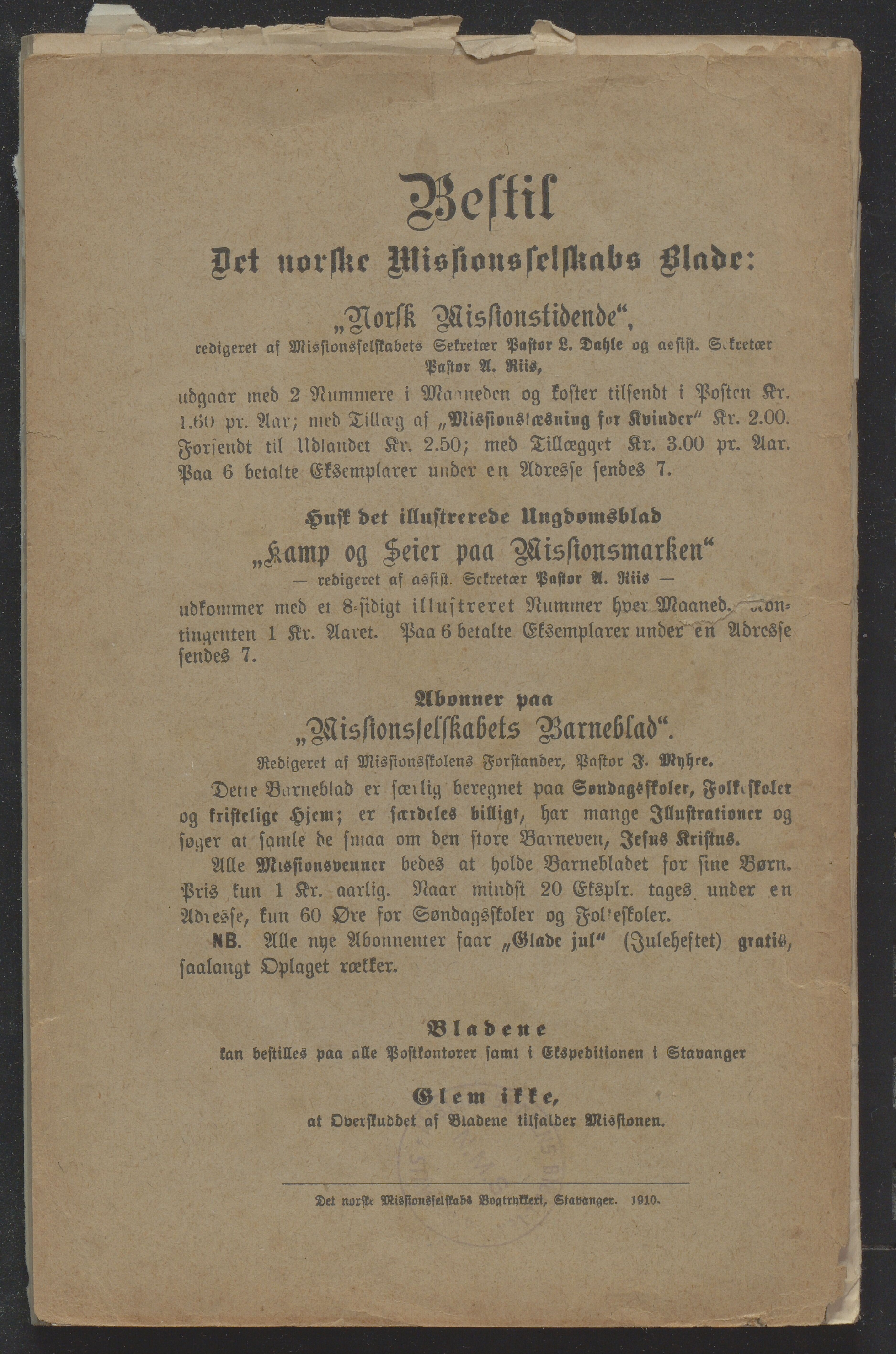 Det Norske Misjonsselskap - hovedadministrasjonen, VID/MA-A-1045/D/Db/Dba/L0340/0003: Beretninger, Bøker, Skrifter o.l   / Årsberetninger. Heftet. 61. , 1902