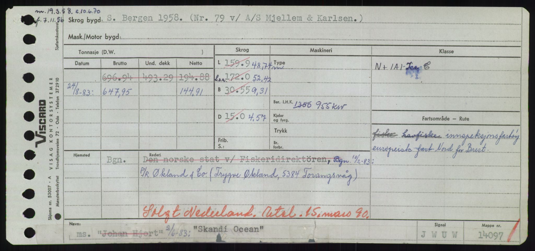 Sjøfartsdirektoratet med forløpere, Skipsmålingen, RA/S-1627/H/Hd/L0034: Fartøy, Sk-Slå, p. 47