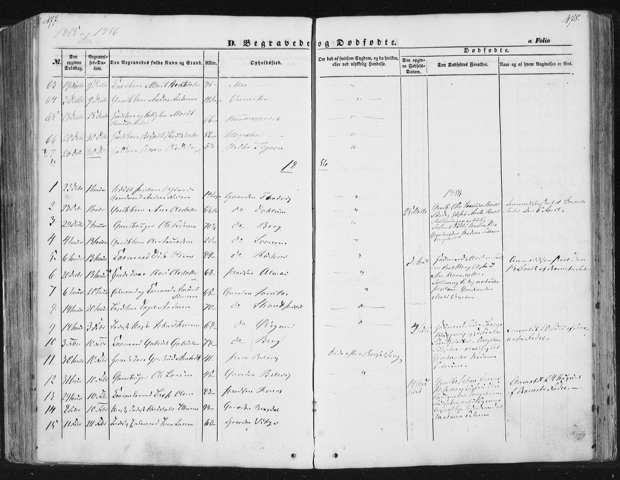 Ministerialprotokoller, klokkerbøker og fødselsregistre - Sør-Trøndelag, SAT/A-1456/630/L0494: Parish register (official) no. 630A07, 1852-1868, p. 477-478