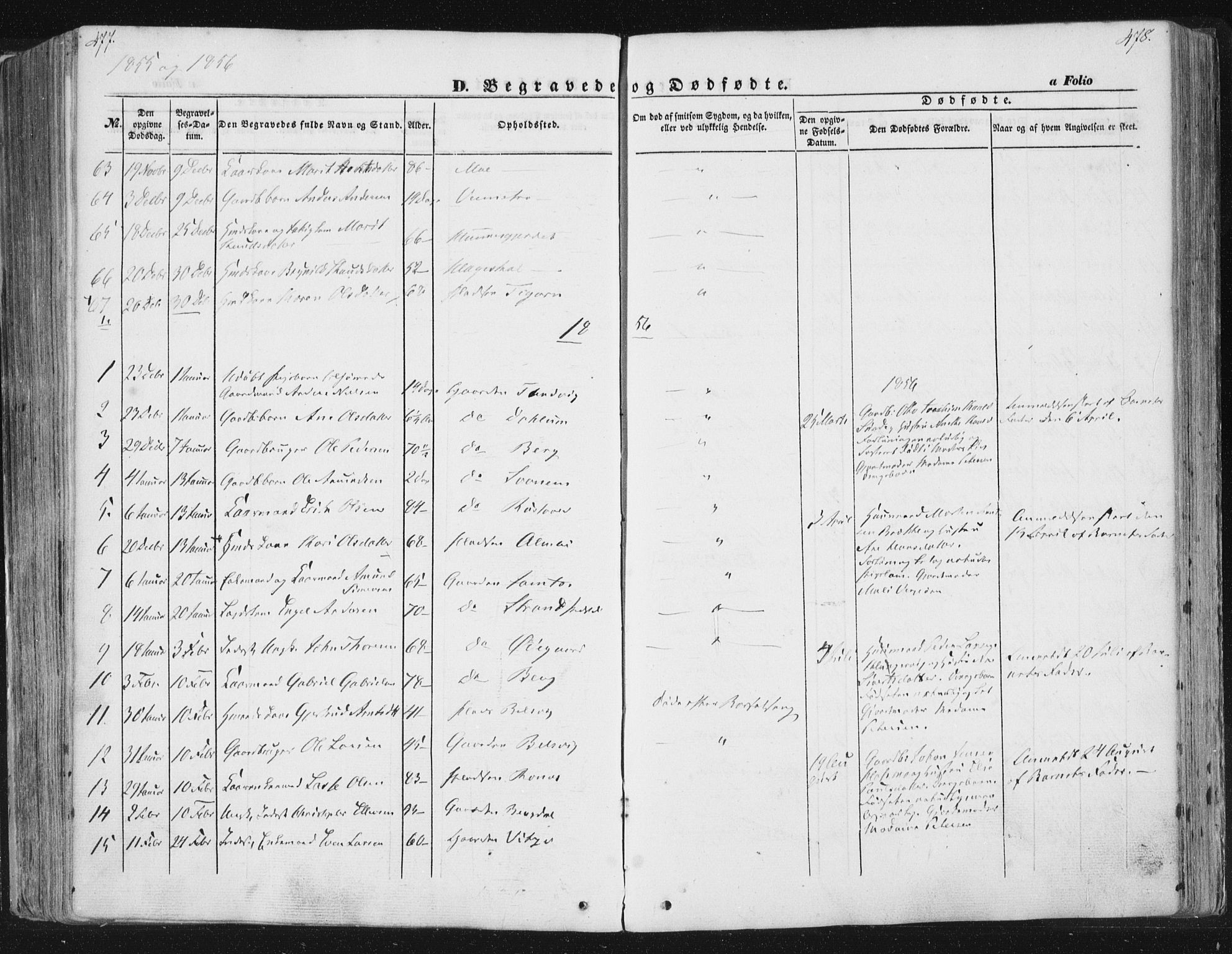 Ministerialprotokoller, klokkerbøker og fødselsregistre - Sør-Trøndelag, AV/SAT-A-1456/630/L0494: Parish register (official) no. 630A07, 1852-1868, p. 477-478