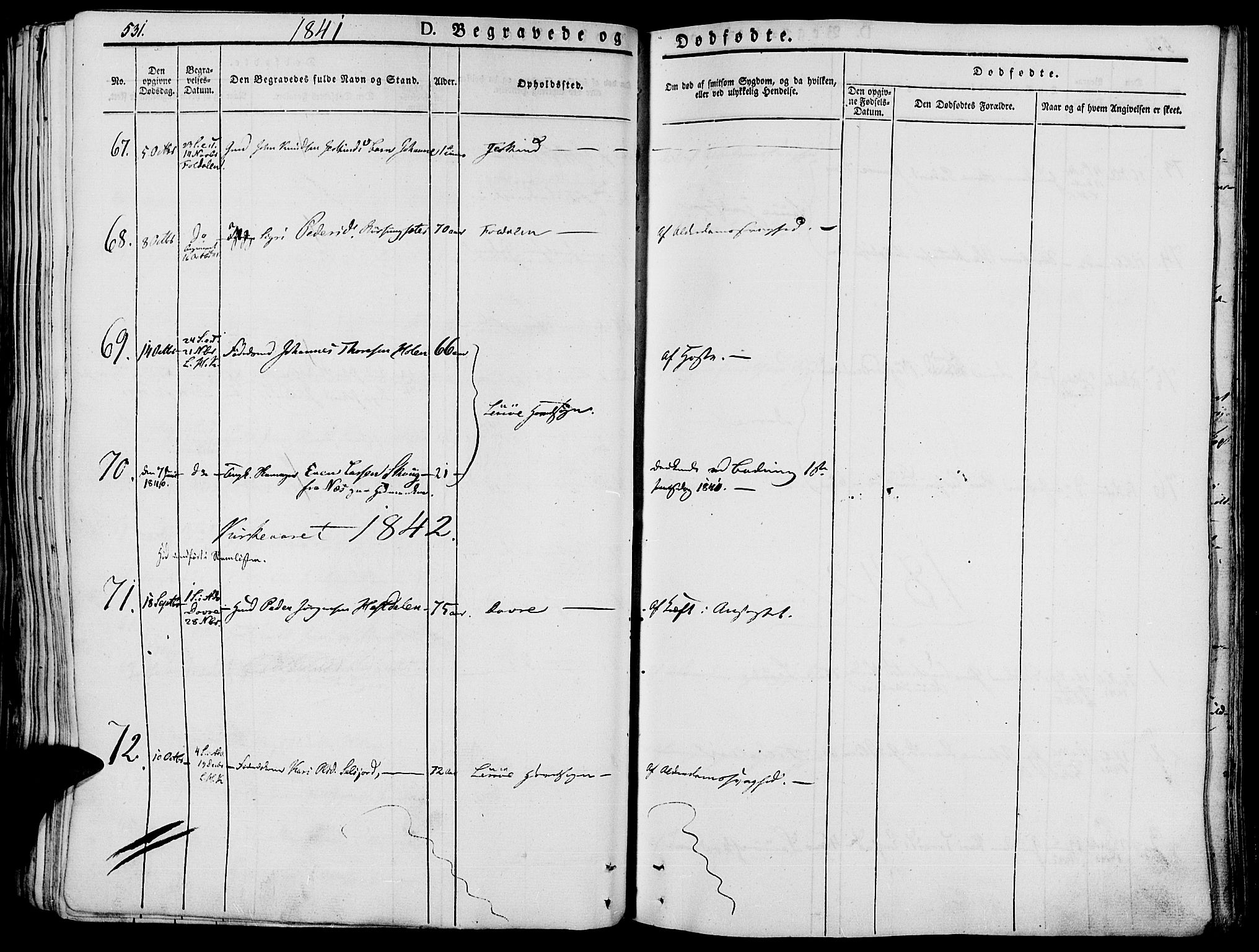 Lesja prestekontor, SAH/PREST-068/H/Ha/Haa/L0005: Parish register (official) no. 5, 1830-1842, p. 531