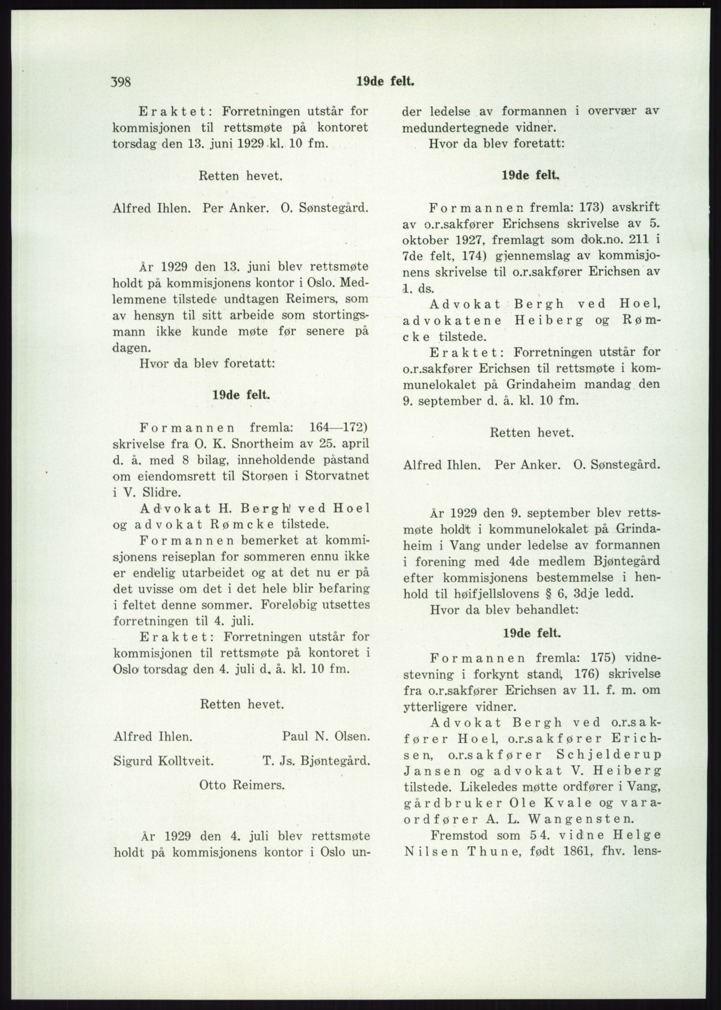 Høyfjellskommisjonen, AV/RA-S-1546/X/Xa/L0001: Nr. 1-33, 1909-1953, p. 5454