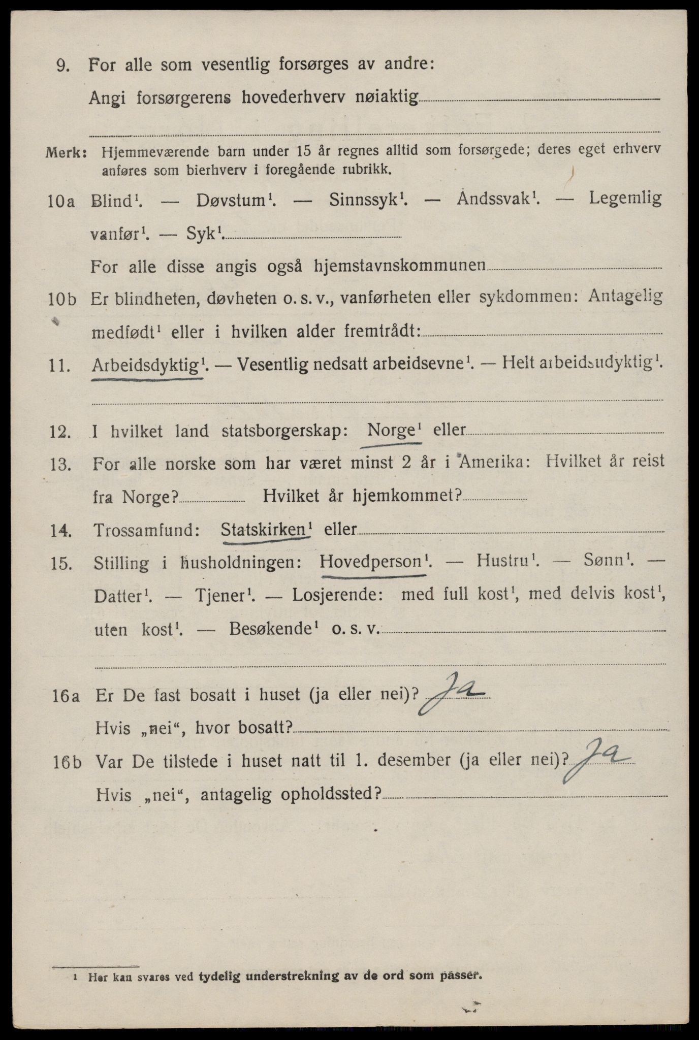 SAST, 1920 census for Rennesøy, 1920, p. 2357