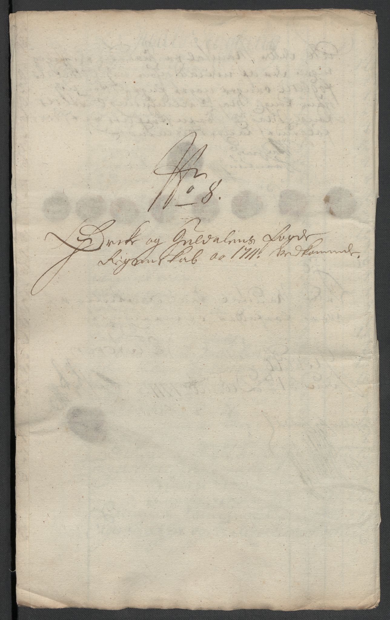 Rentekammeret inntil 1814, Reviderte regnskaper, Fogderegnskap, RA/EA-4092/R60/L3961: Fogderegnskap Orkdal og Gauldal, 1711, p. 149