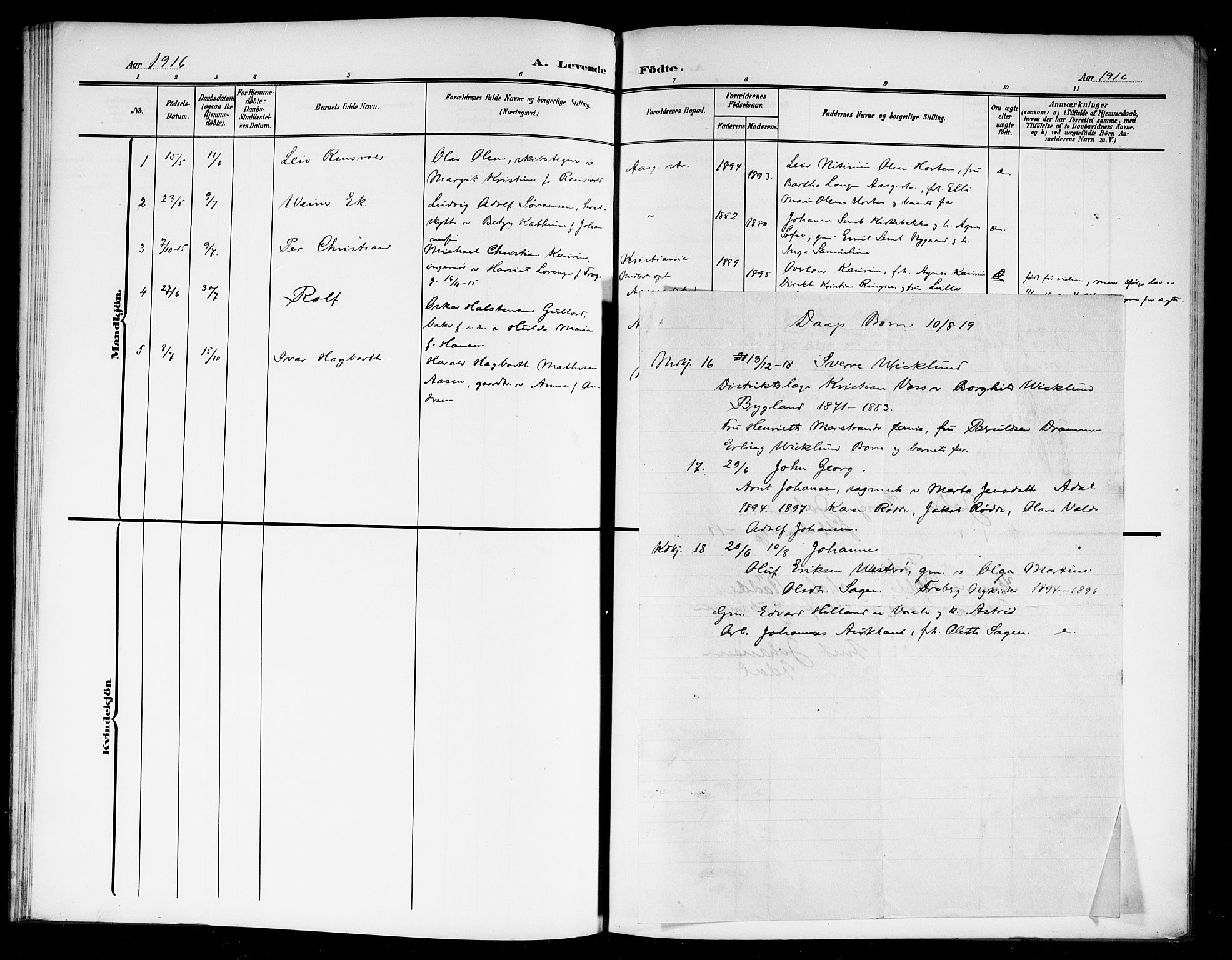 Borre kirkebøker, AV/SAKO-A-338/G/Gc/L0001: Parish register (copy) no. III 1, 1907-1920