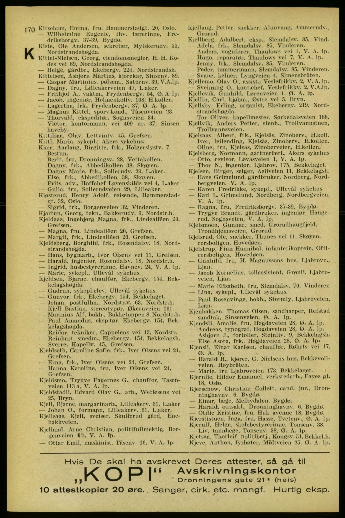 Aker adressebok/adressekalender, PUBL/001/A/005: Aker adressebok, 1934-1935, p. 170