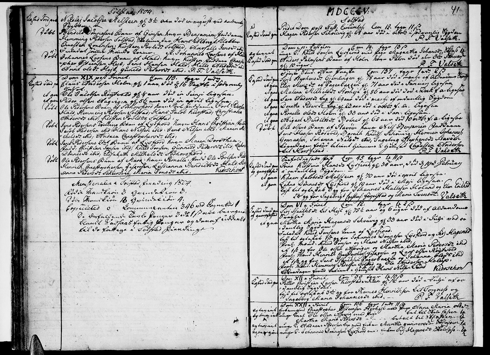 Ministerialprotokoller, klokkerbøker og fødselsregistre - Nordland, SAT/A-1459/811/L0164: Parish register (official) no. 811A02, 1752-1819, p. 41