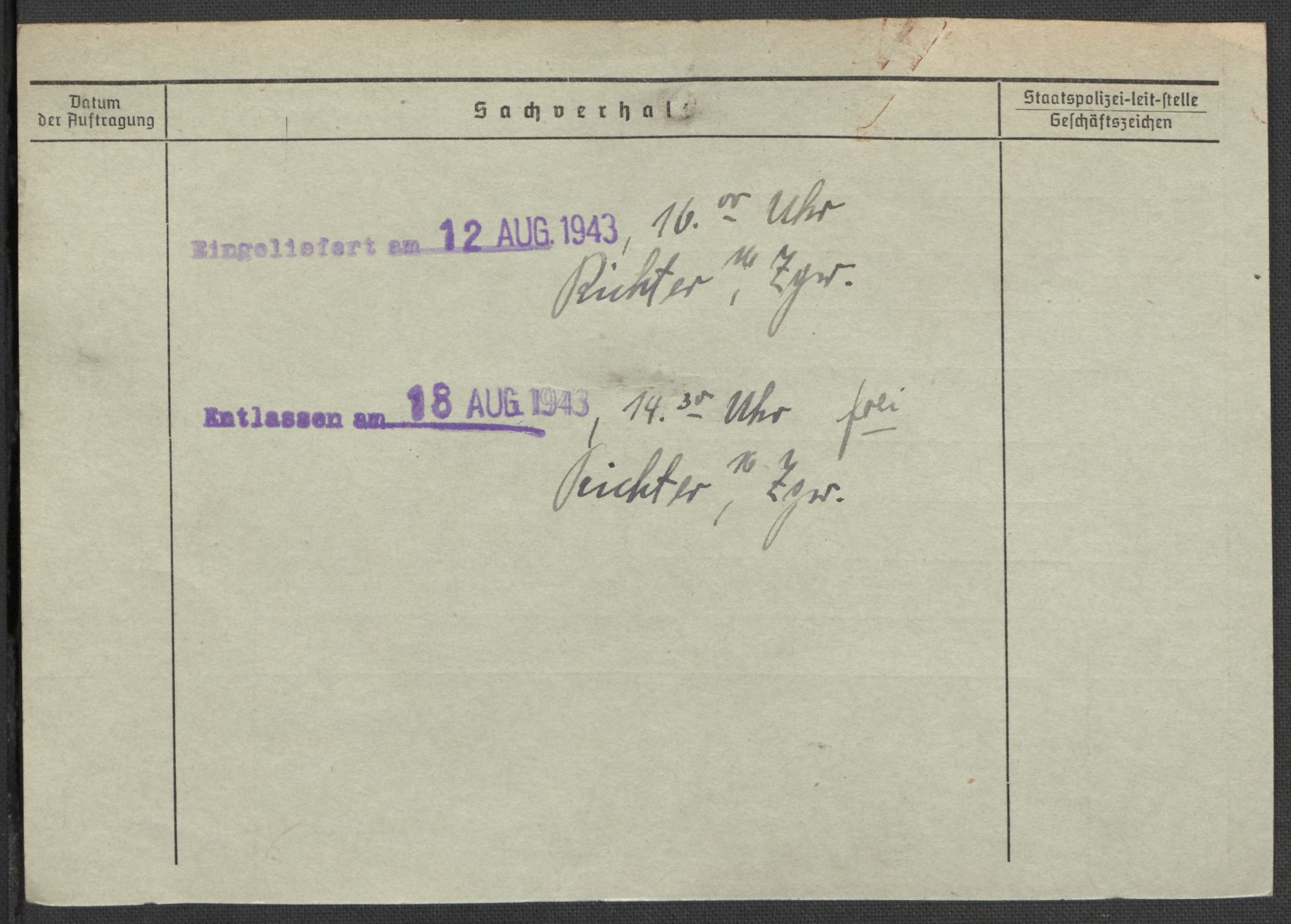 Befehlshaber der Sicherheitspolizei und des SD, AV/RA-RAFA-5969/E/Ea/Eaa/L0002: Register over norske fanger i Møllergata 19: Bj-Eng, 1940-1945, p. 564