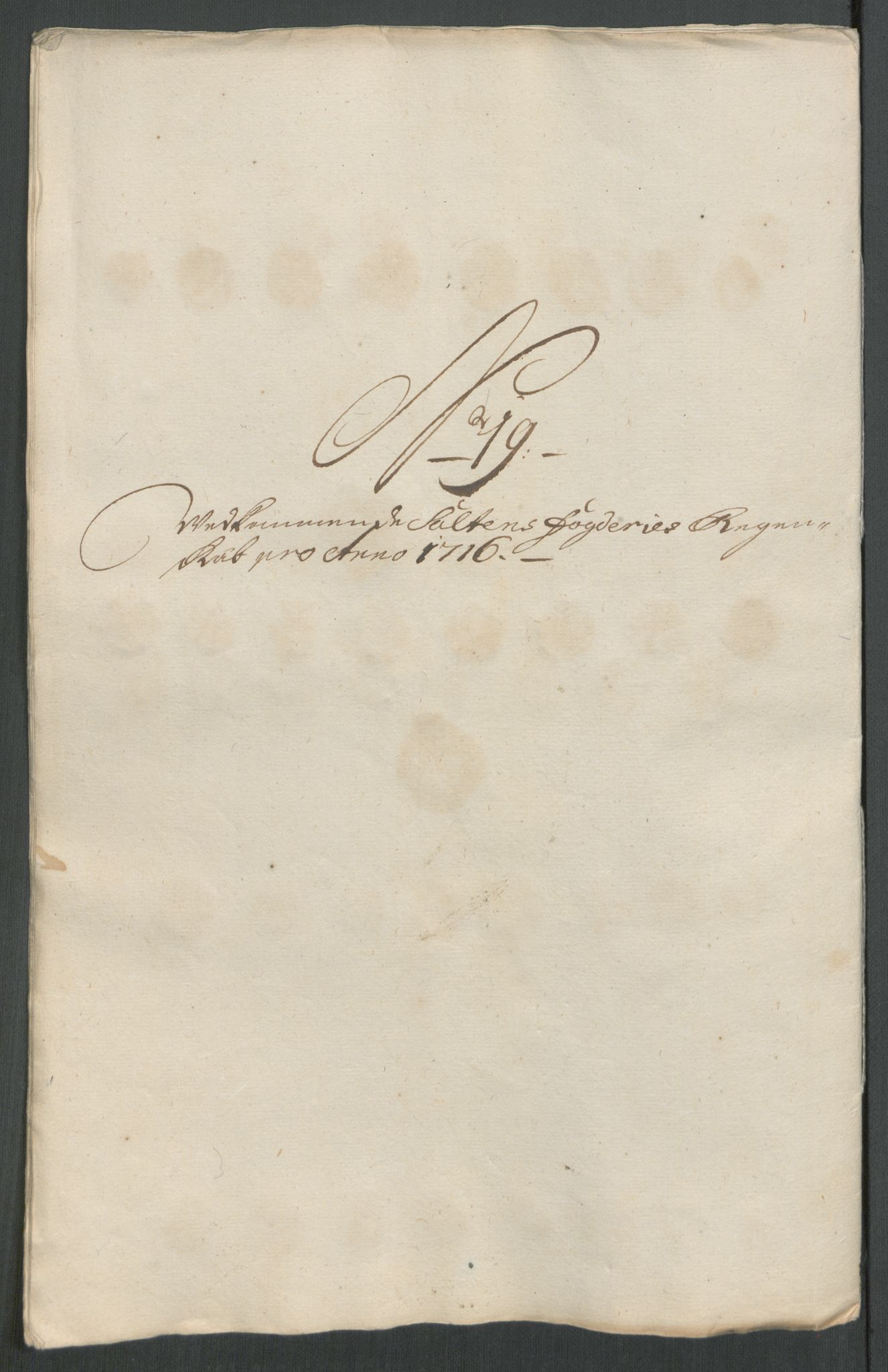 Rentekammeret inntil 1814, Reviderte regnskaper, Fogderegnskap, RA/EA-4092/R66/L4586: Fogderegnskap Salten, 1716, p. 131