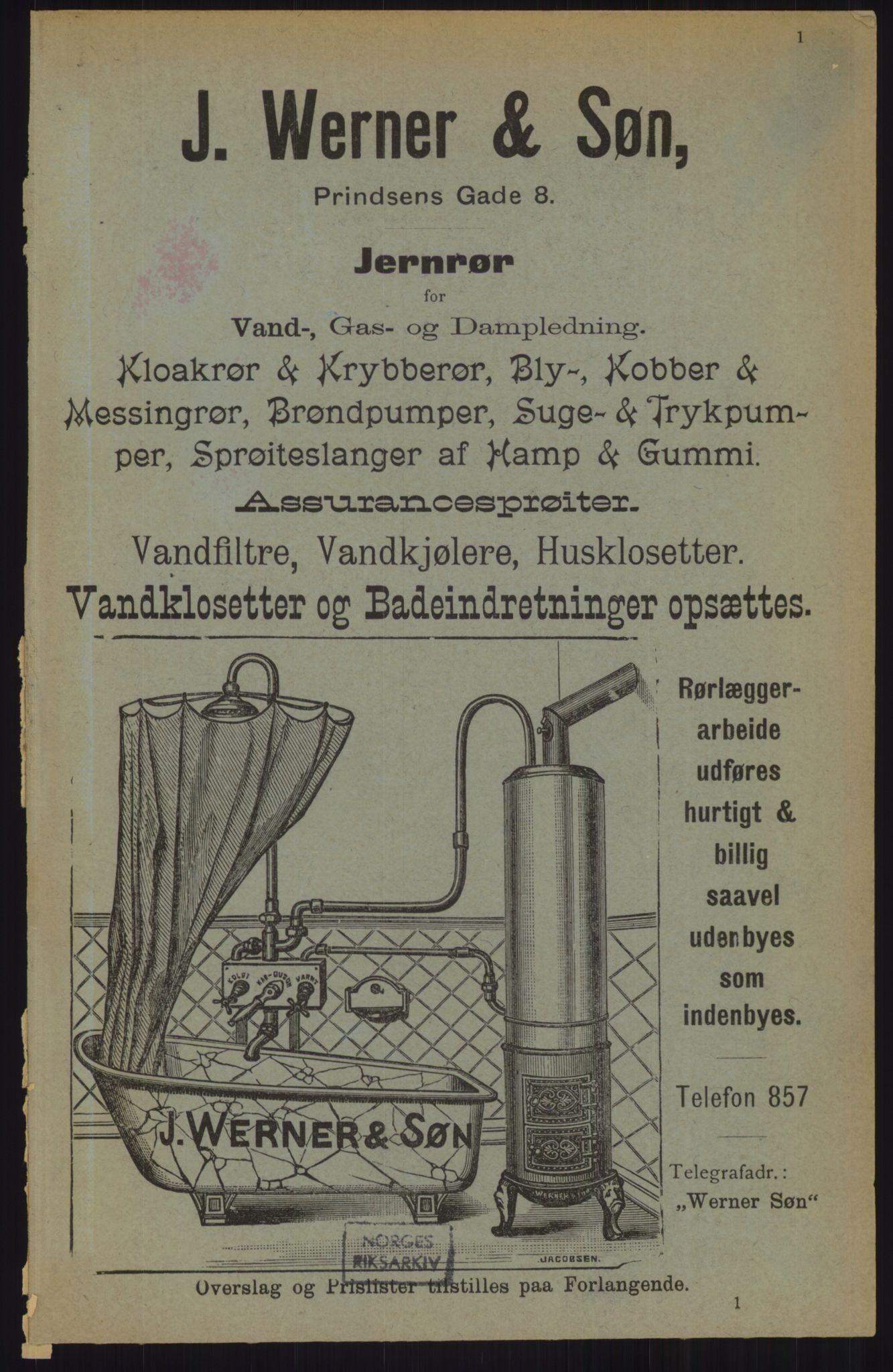 Kristiania/Oslo adressebok, PUBL/-, 1905, p. 1