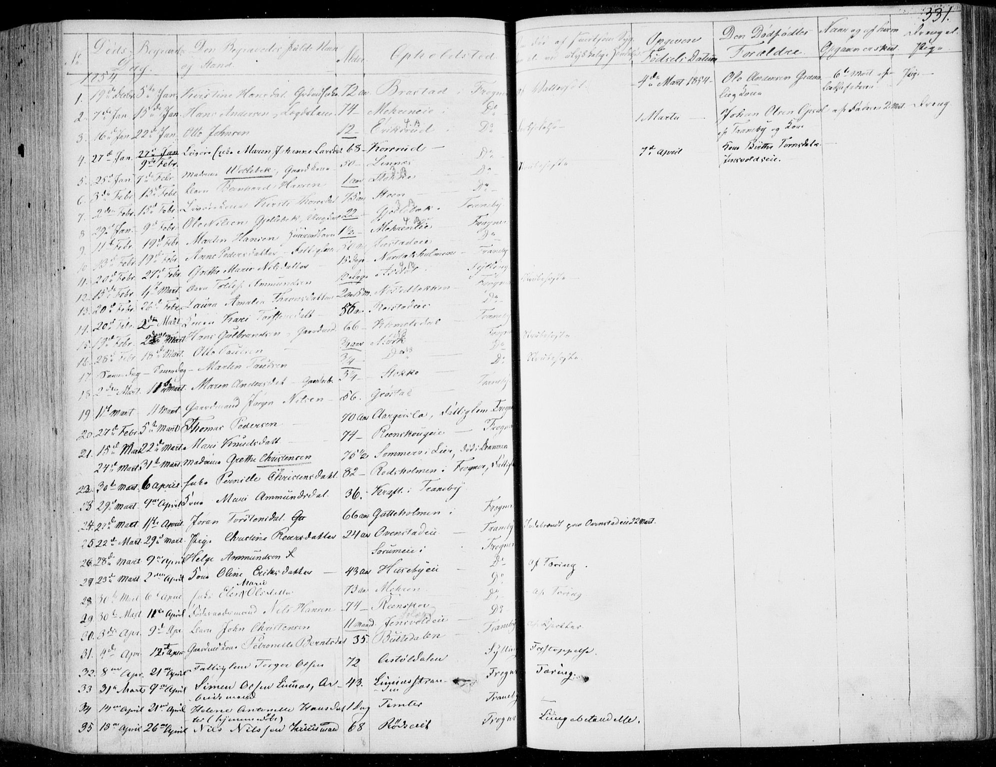 Lier kirkebøker, AV/SAKO-A-230/F/Fa/L0011: Parish register (official) no. I 11, 1843-1854, p. 331