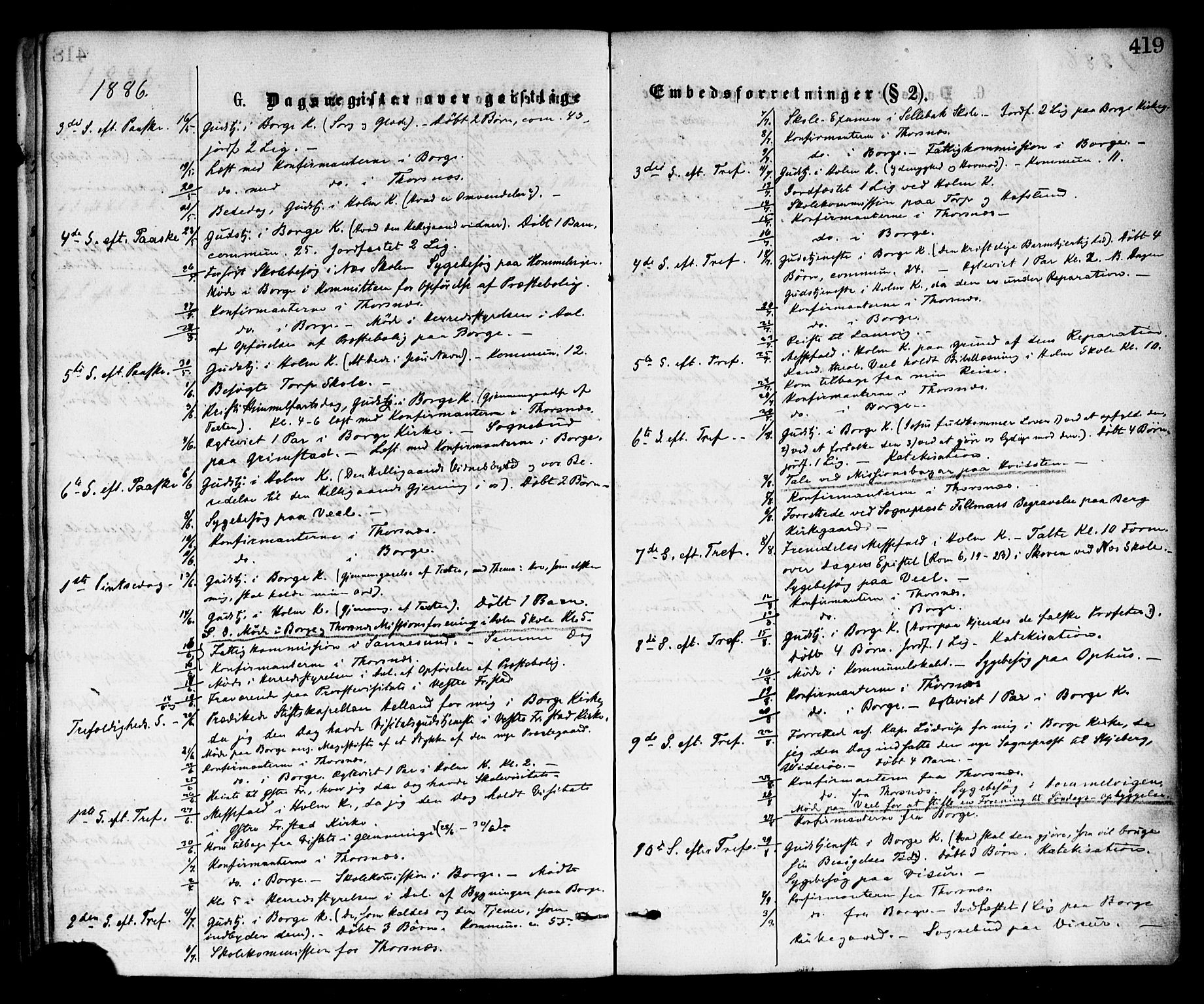 Borge prestekontor Kirkebøker, SAO/A-10903/F/Fa/L0007: Parish register (official) no. I 7, 1875-1886, p. 419