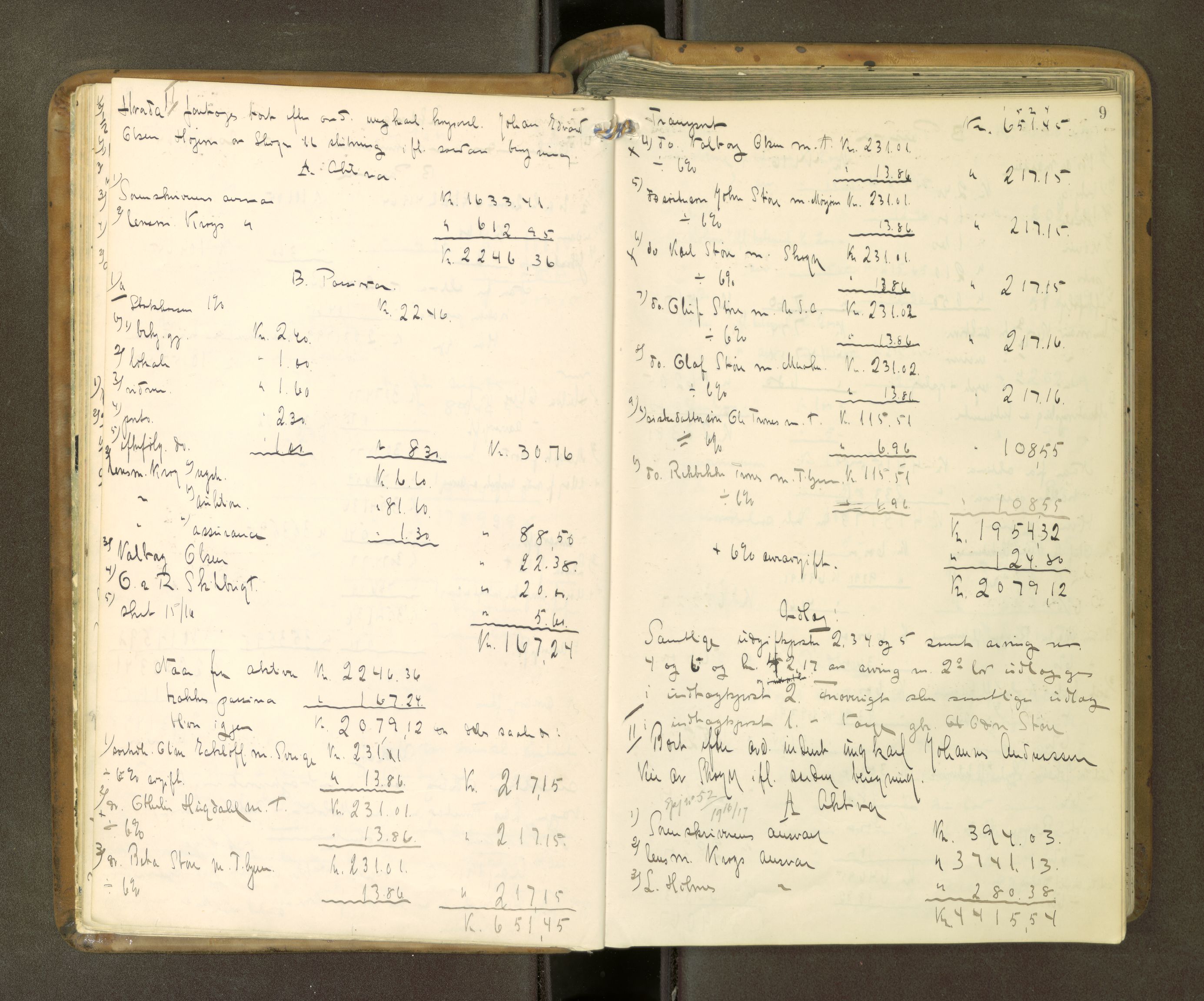 Stjør- og Verdal sorenskriveri, AV/SAT-A-4167/1/3/3A/L0050: Skifteslutningsprotokoll, 1915-1922, p. 8b-9a