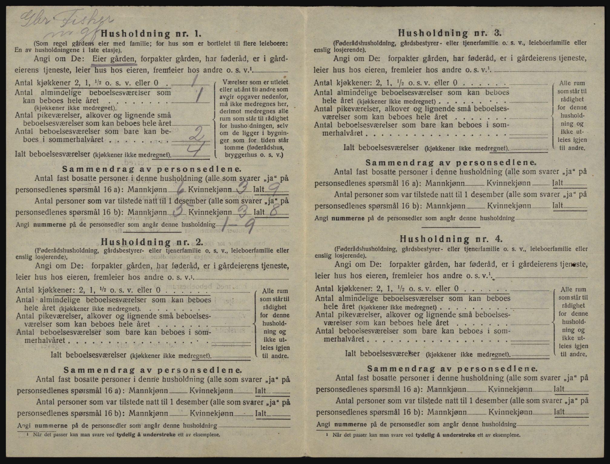 SATØ, 1920 census for Sørfjord, 1920, p. 50