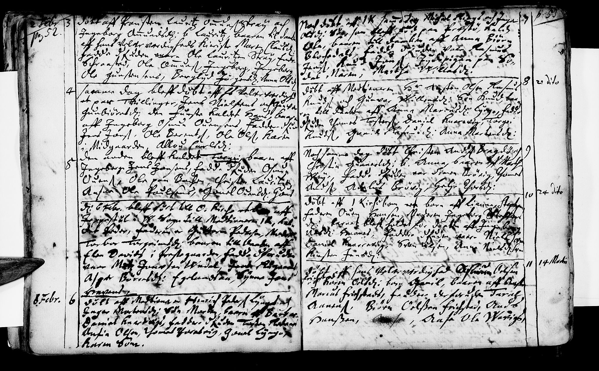 Oddernes sokneprestkontor, AV/SAK-1111-0033/F/Fa/Faa/L0001: Parish register (official) no. A 1, 1692-1718, p. 52-53