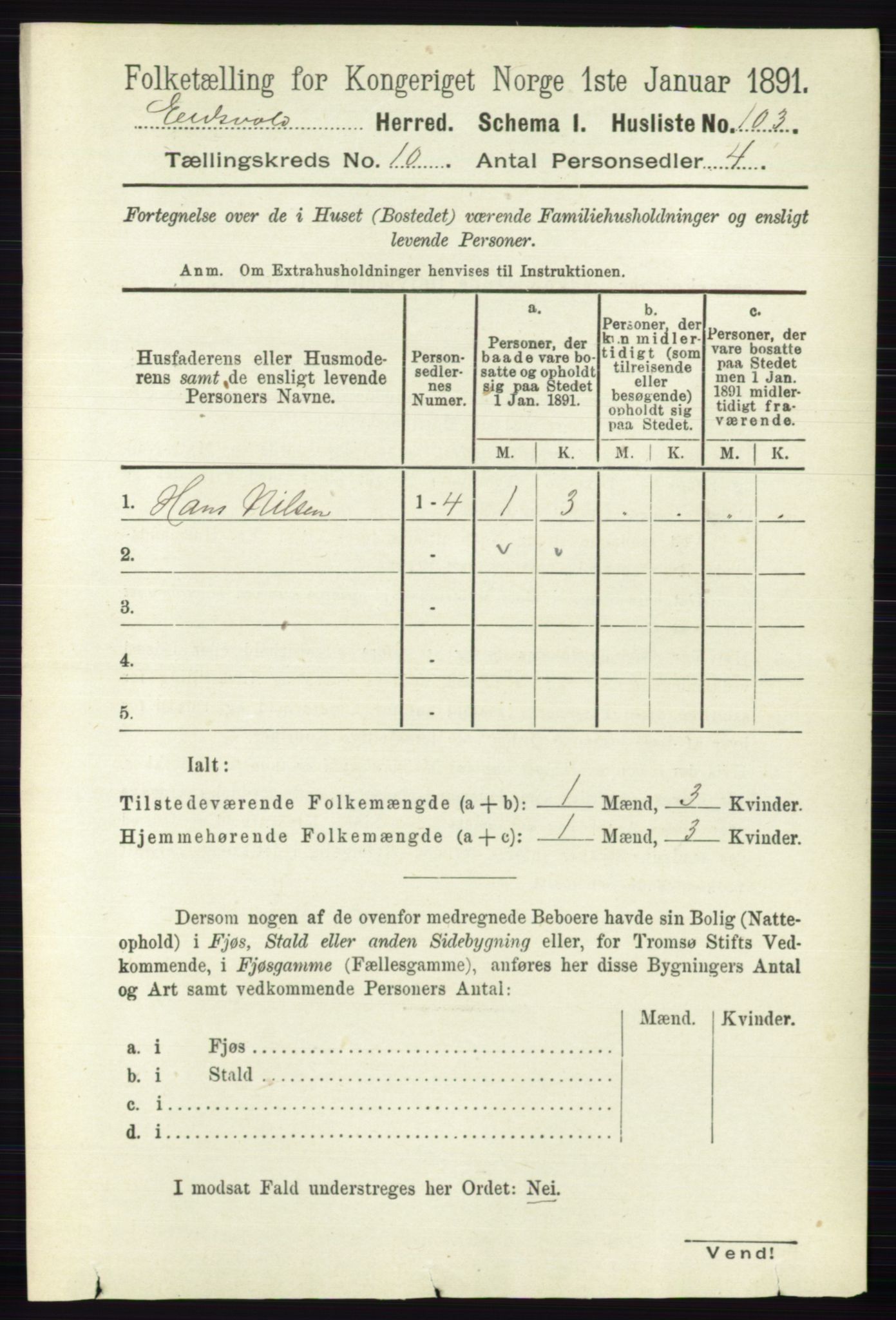 RA, 1891 census for 0237 Eidsvoll, 1891, p. 6782