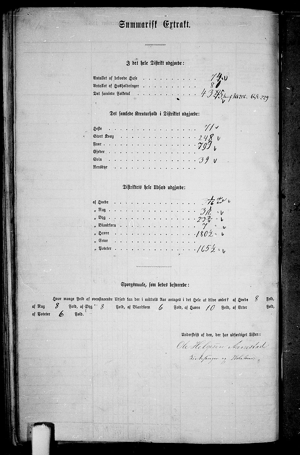 RA, 1865 census for Håland, 1865, p. 117